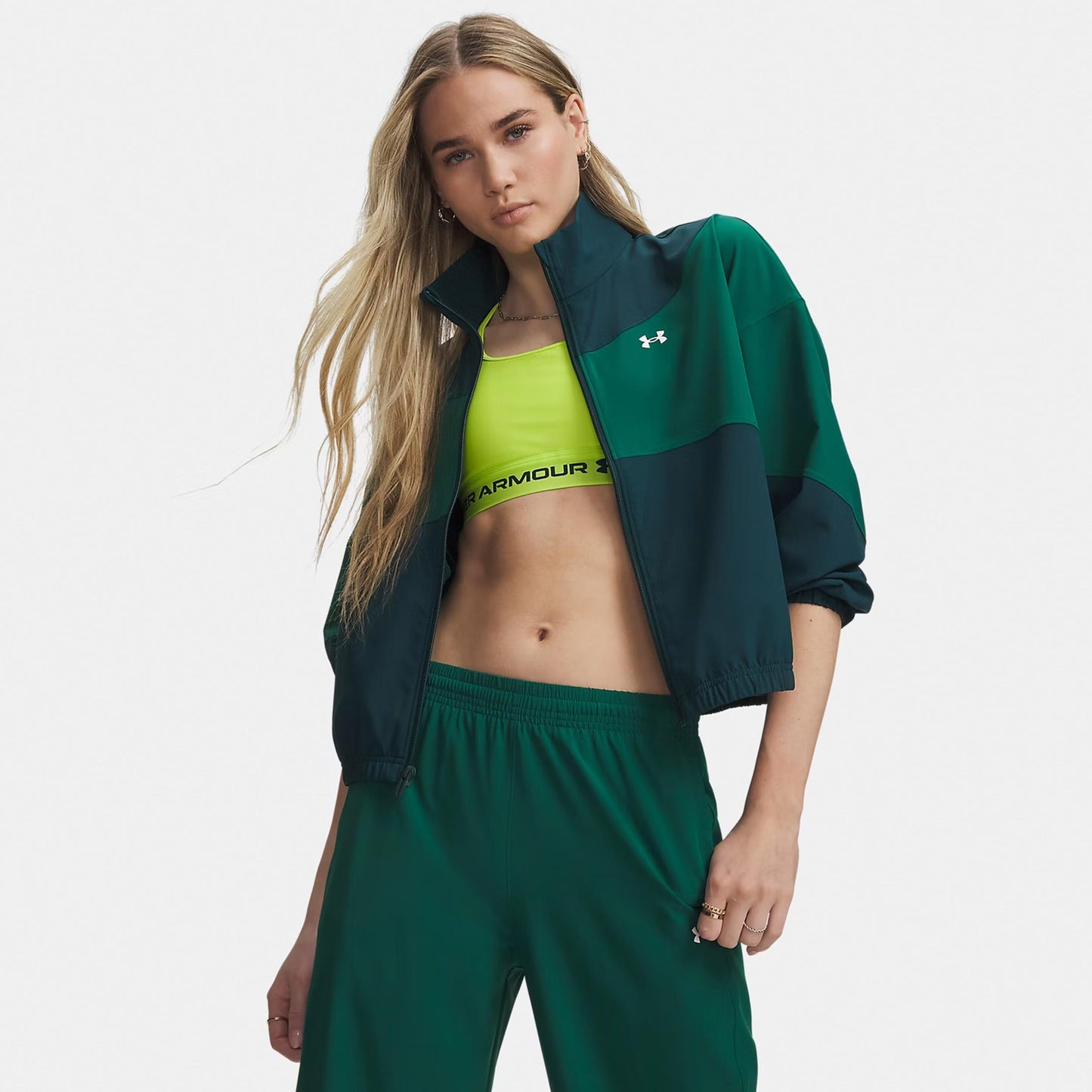 Under Armour Rival Woven Giacca da allenamento Donna - verde