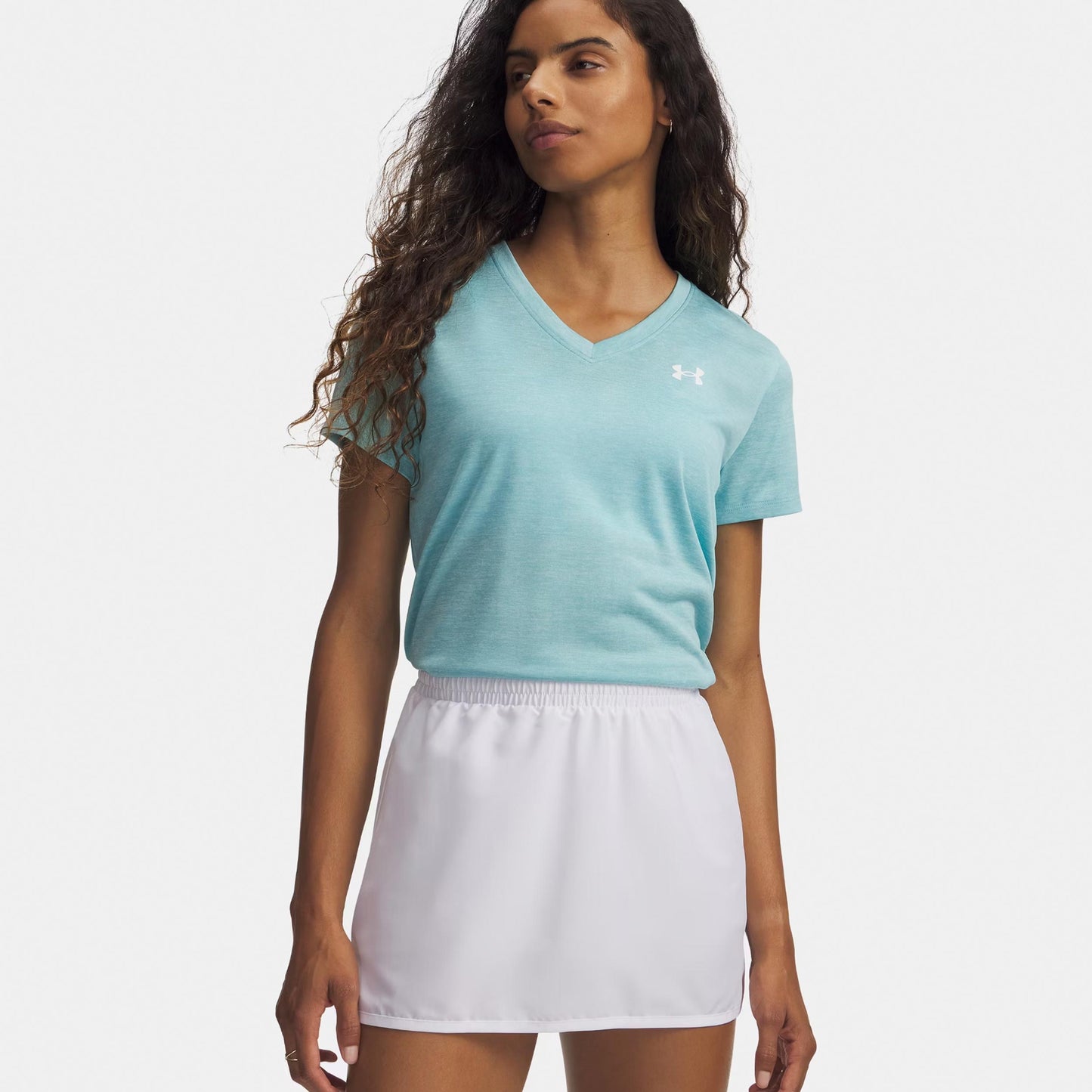 Under Armour Tech Twist Maglietta Donna-blu, bianco