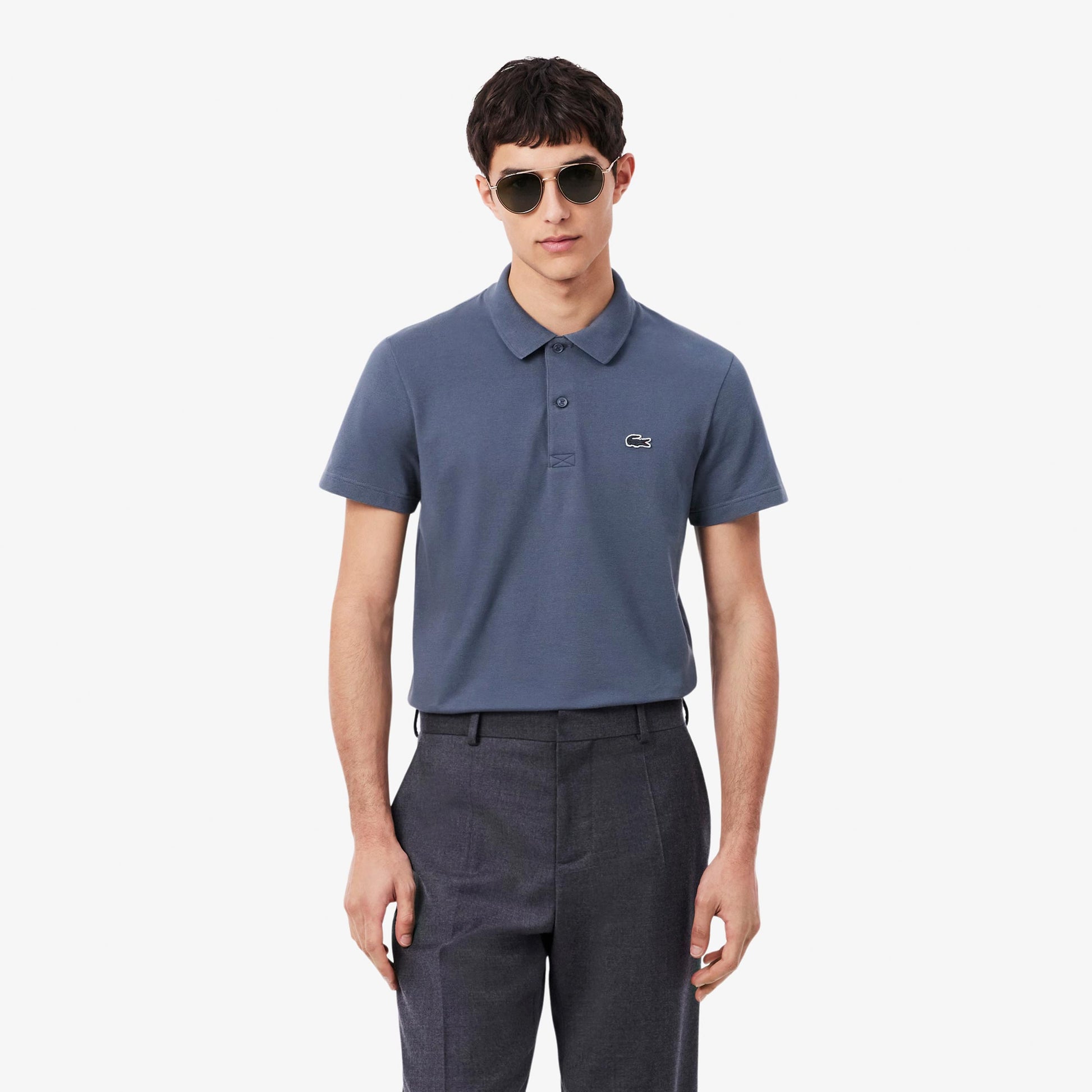 Lacoste Polo Uomini - color petrolio