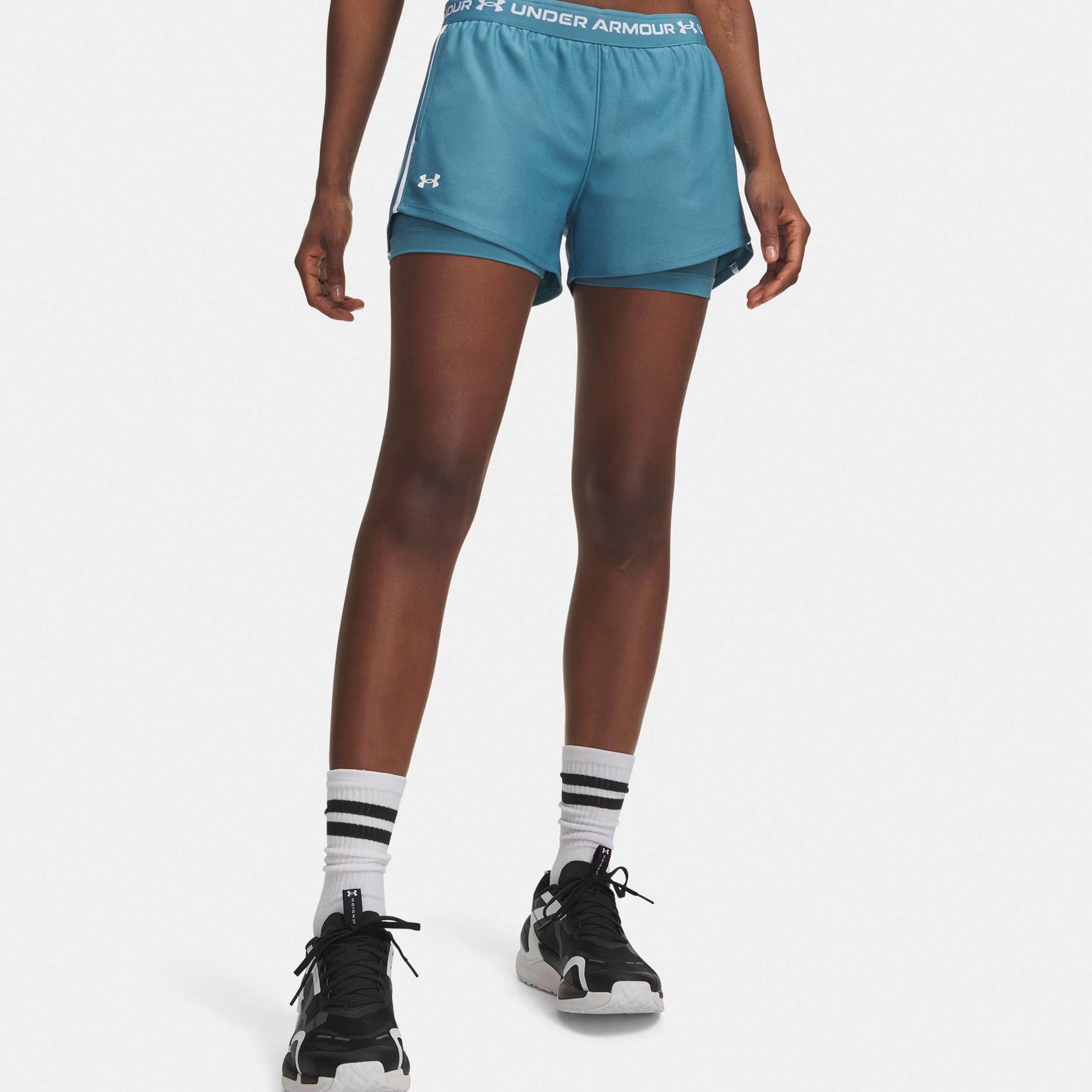 Under Armour Tech Play Up 2in1  Pantaloncini Donna-blu