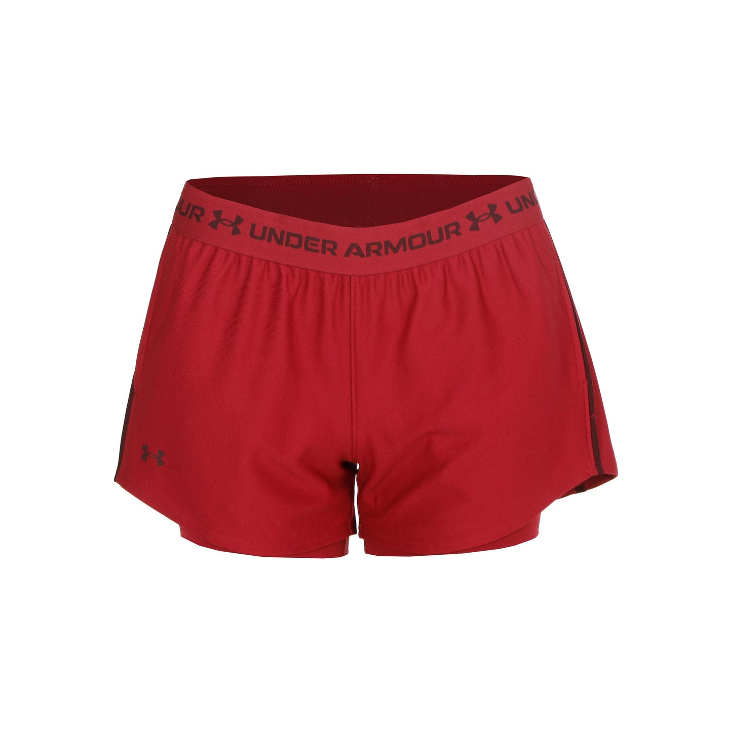 Under Armour Tech Play Up 2in1  Pantaloncini Donna - rosso, rosso scuro