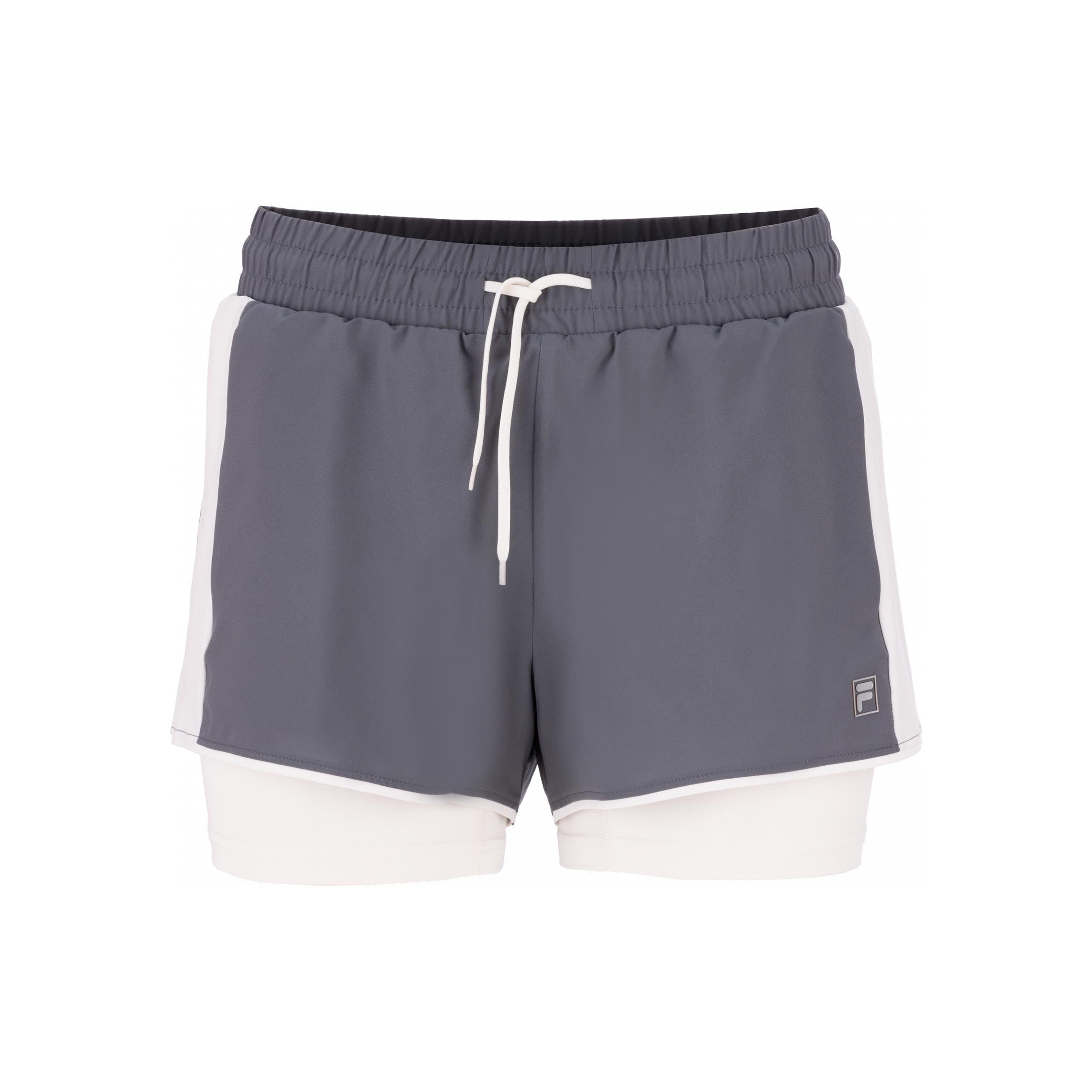 Fila Elea Pantaloncini Donna - grigio-blu, bianco sporco