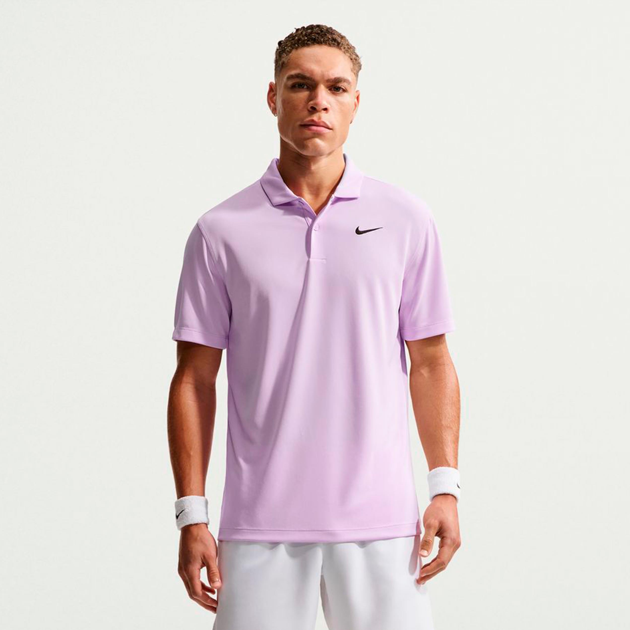 Nike Dri-Fit Victory Court Solid Polo Uomini - lilla, nero