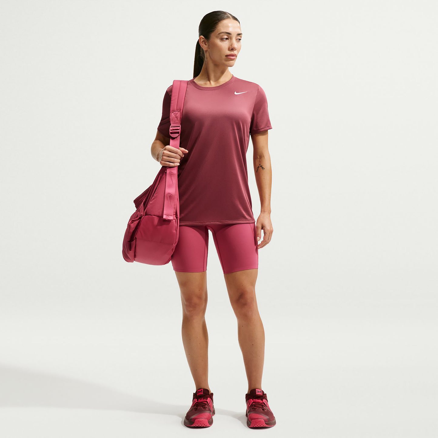Nike Dri-Fit Regular Maglietta Donna - malva