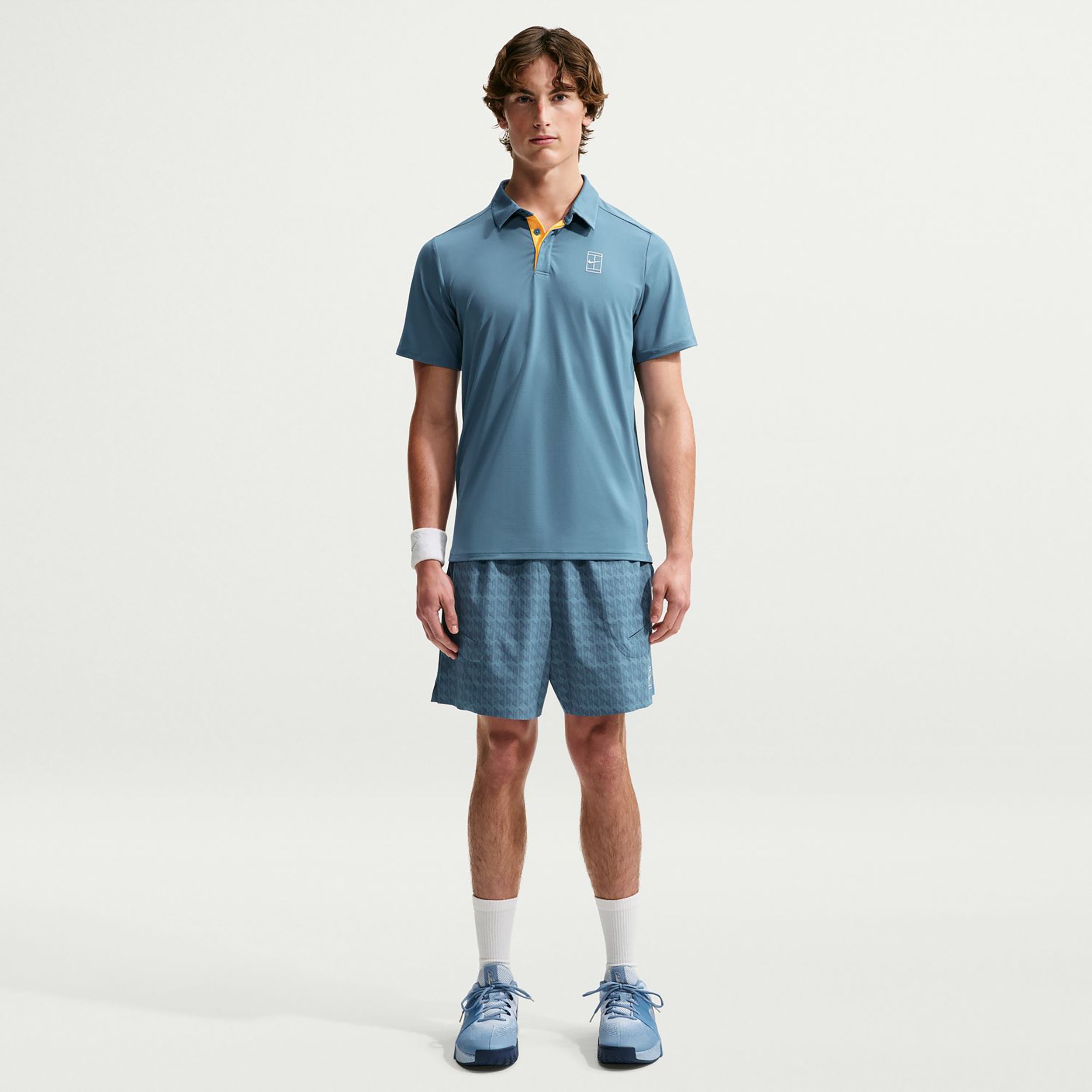 Nike Court Dri-FIT Advantage Polo Uomini - color petrolio