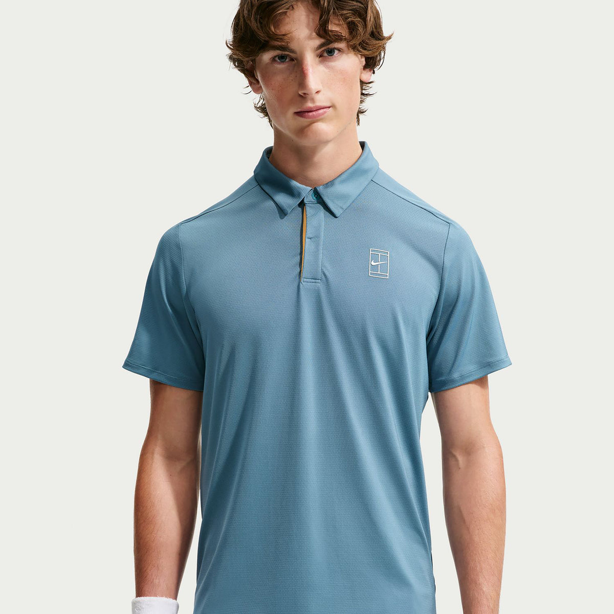 Nike Court Dri-FIT Advantage Polo Uomini - color petrolio