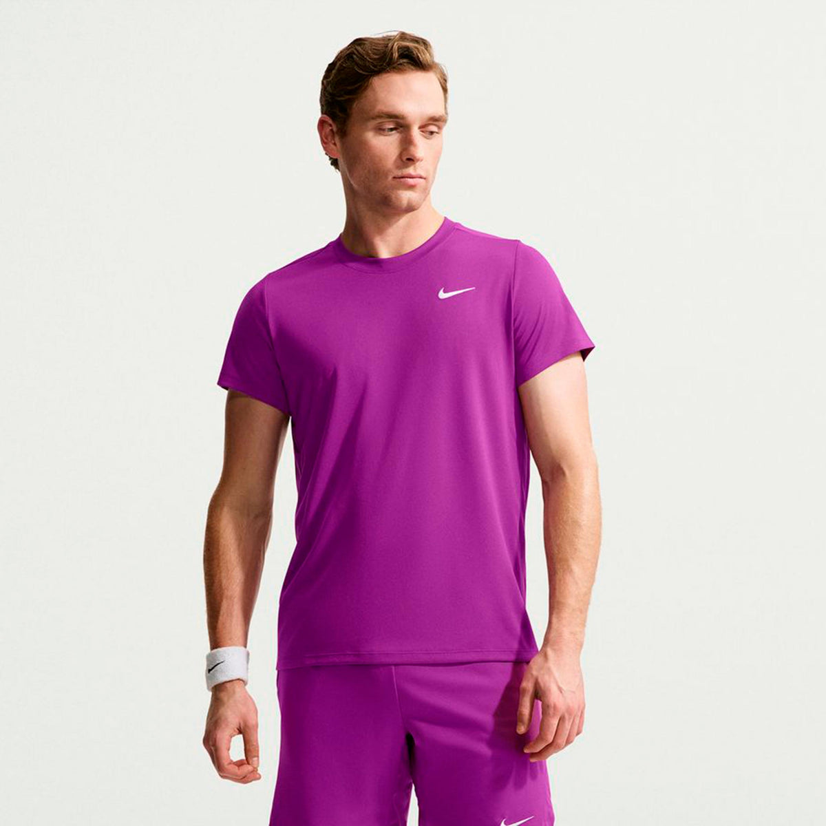 Nike Court Victory Dry Maglietta Uomini - lilla