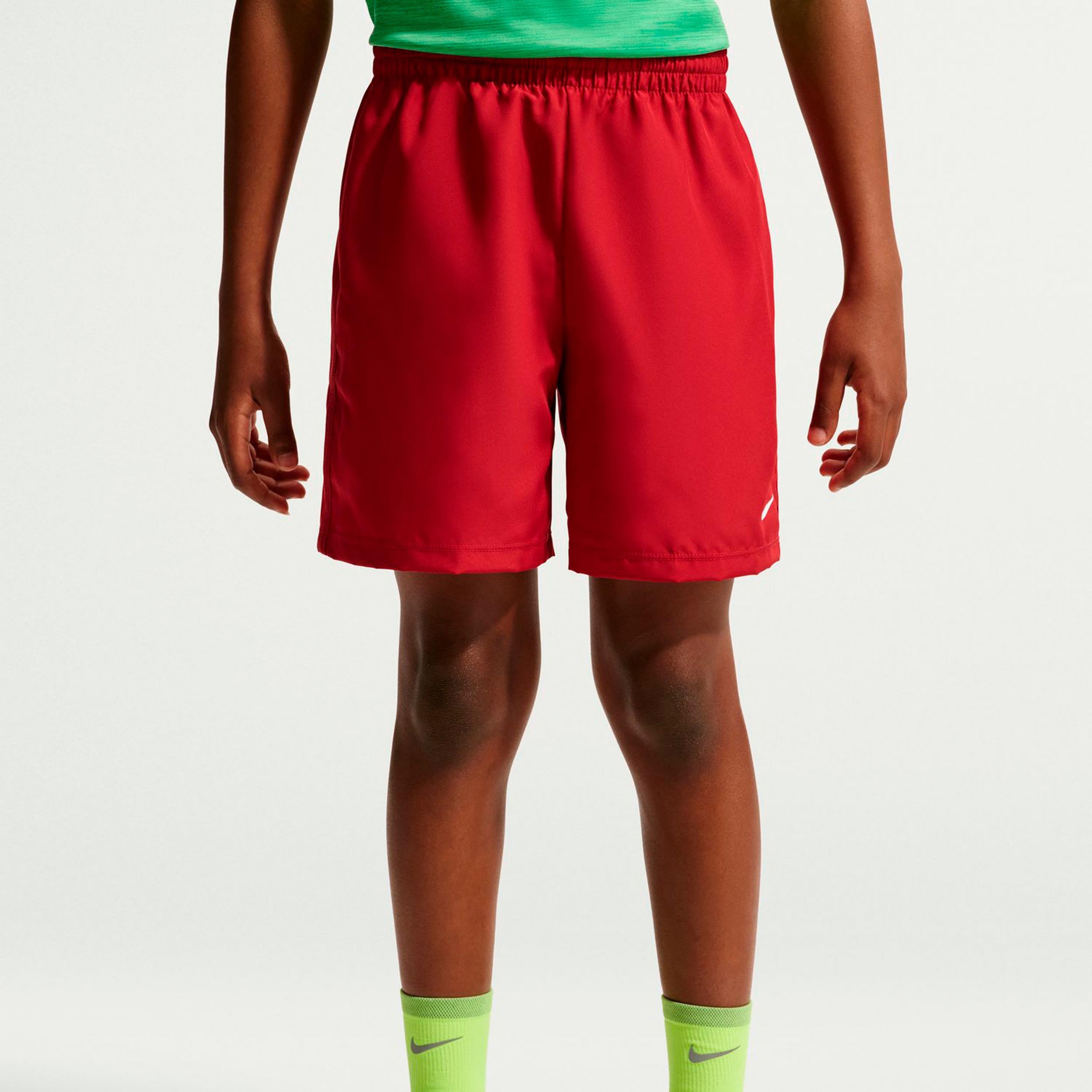 Nike Big Pantaloncini Bambini - rosso, bianco