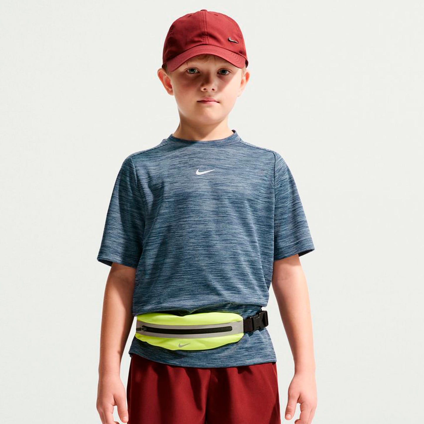 Nike Dri-FIT Multi Heather Maglietta Bambini - blu scuro