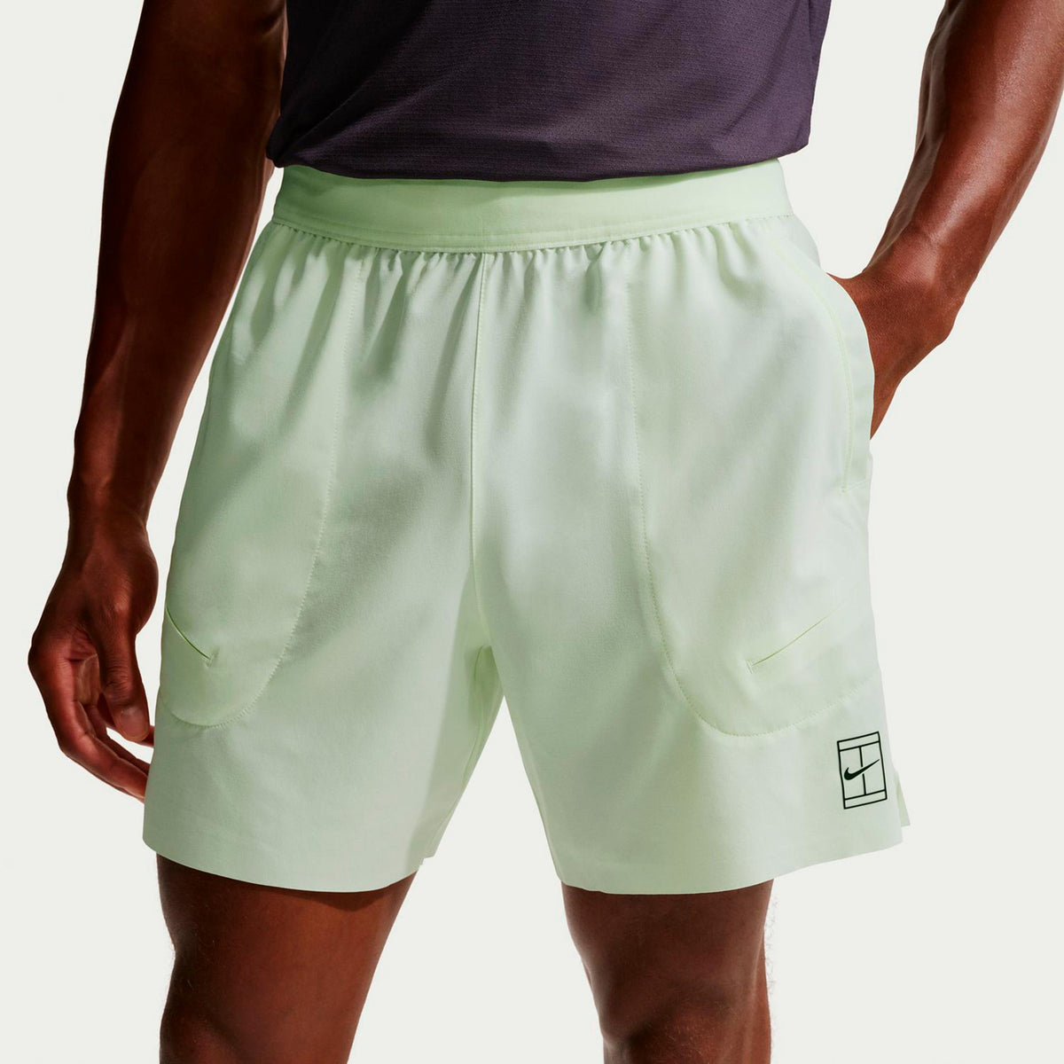 Nike Court Dri-FIT Advantage 6in Pantaloncini Uomini-verde chiaro