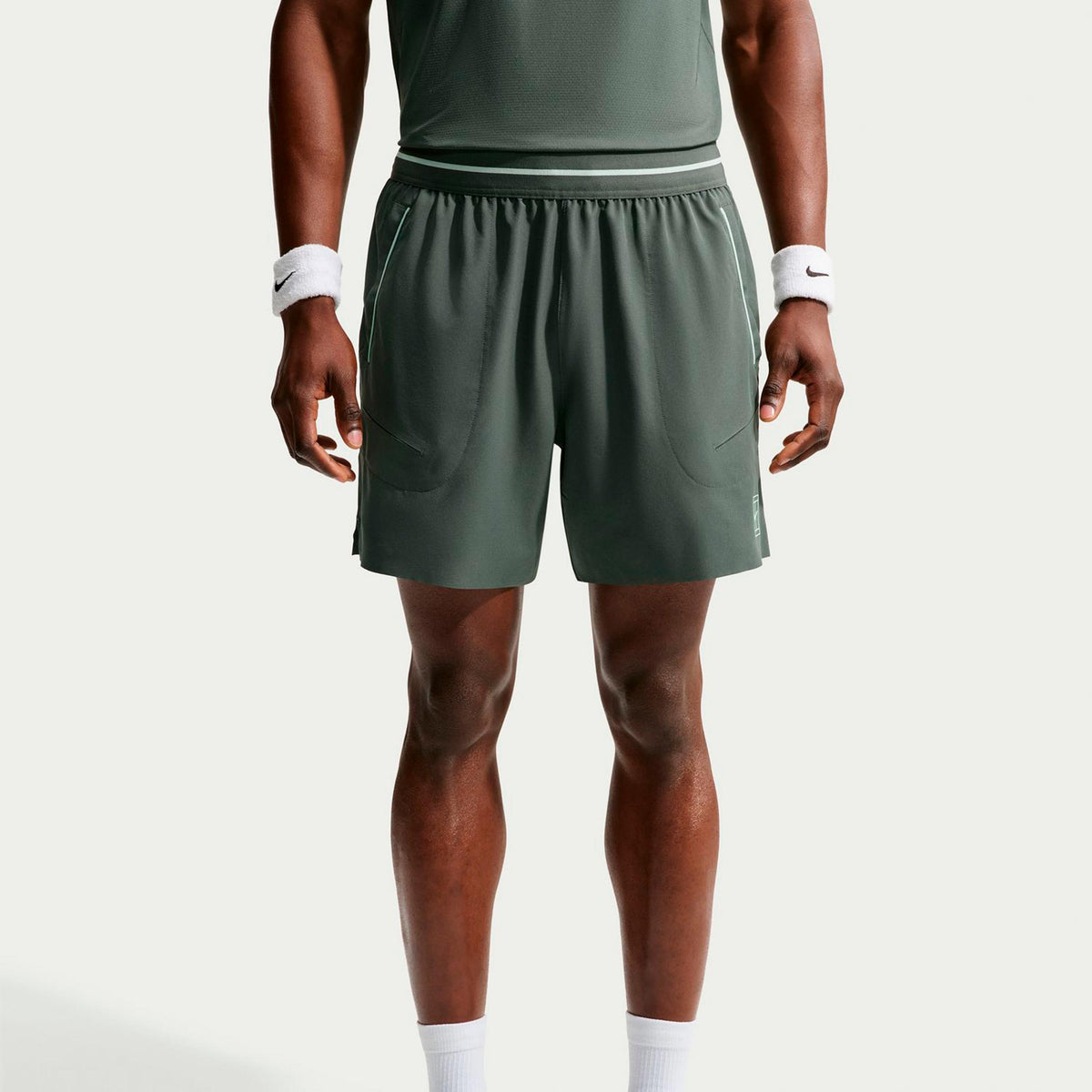 Nike Jannik Sinner Court Dri-FIT Advantage 6in Pantaloncini Uomini - grigio-verde