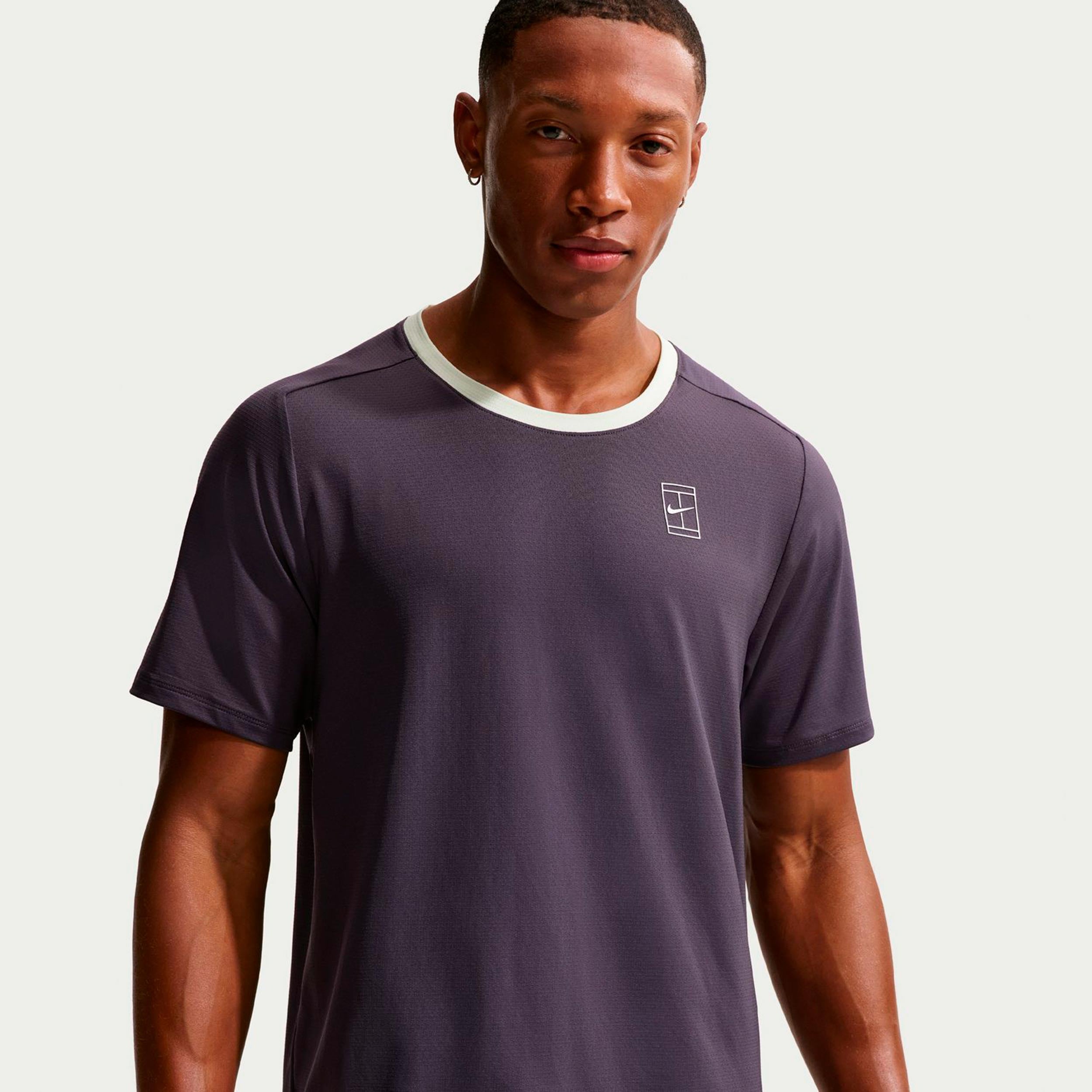 Nike Court Dri-FIT Advantage Maglietta Uomini-viola