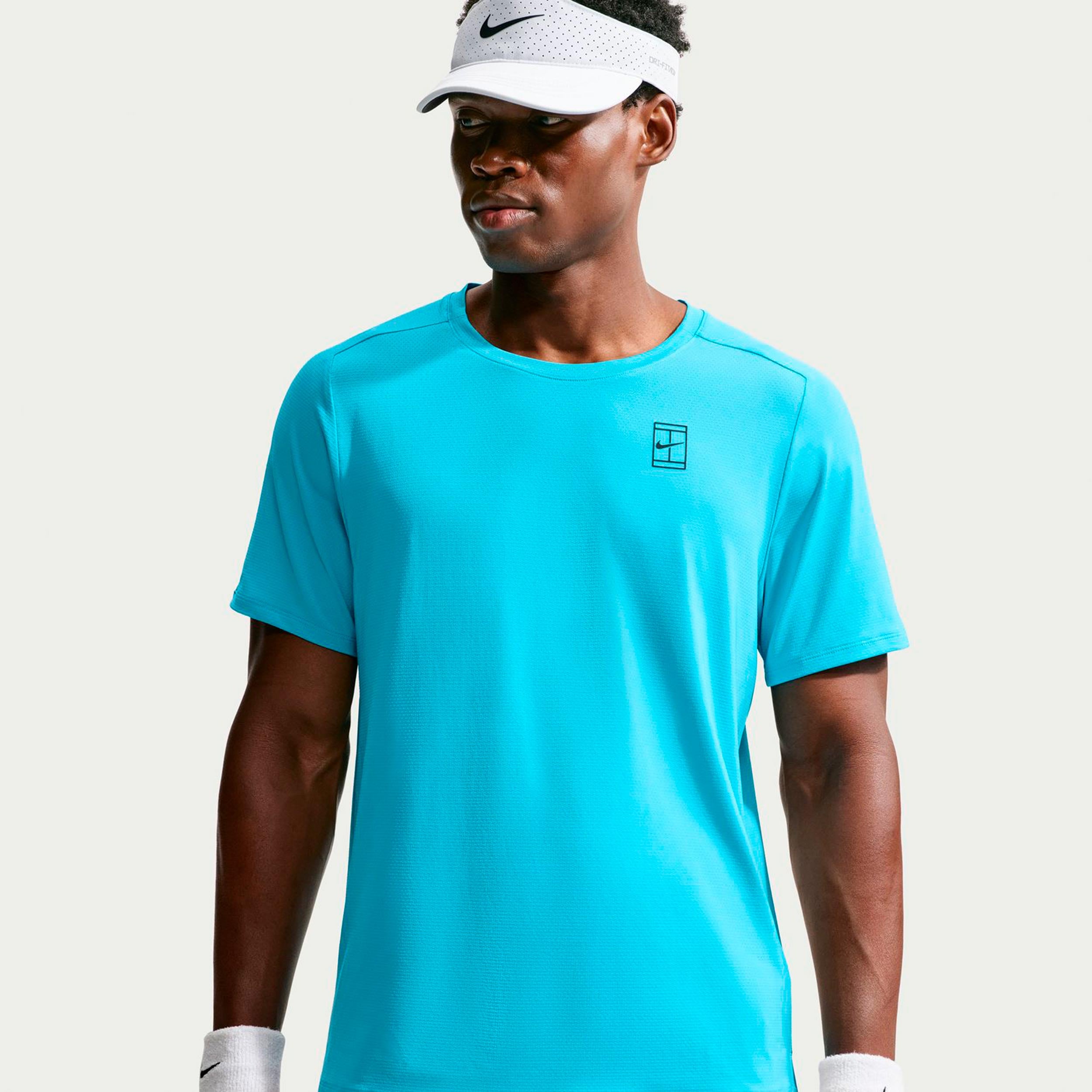 Nike Court Dri-FIT Advantage Maglietta Uomini - turchese