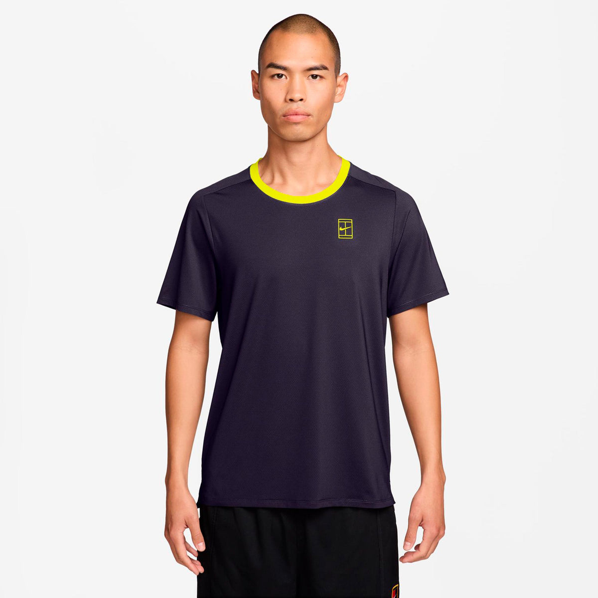 Nike Court Dri-FIT Advantage Maglietta Uomini - viola scuro