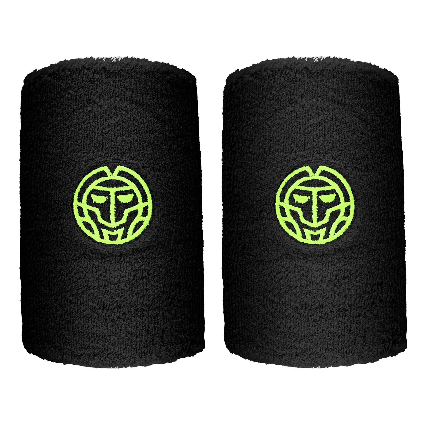 BIDI BADU Night Flash Polsino anti sudore Confezione da 2 lungo - nero, giallo neon