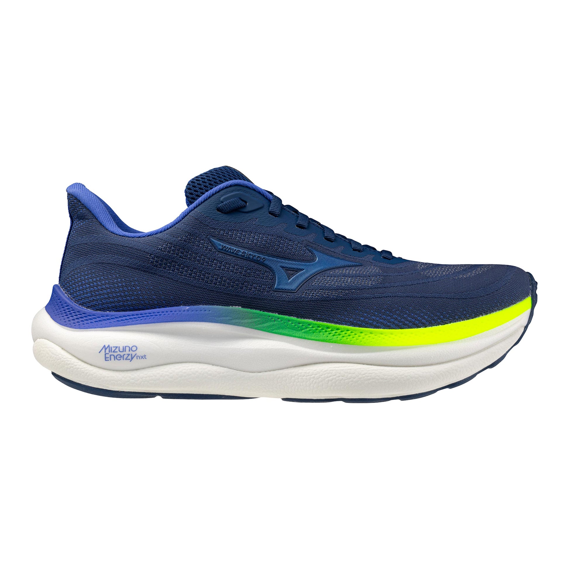 Mizuno Wave Sky 9  Scarpe neutrali Uomini - blu scuro, giallo neon