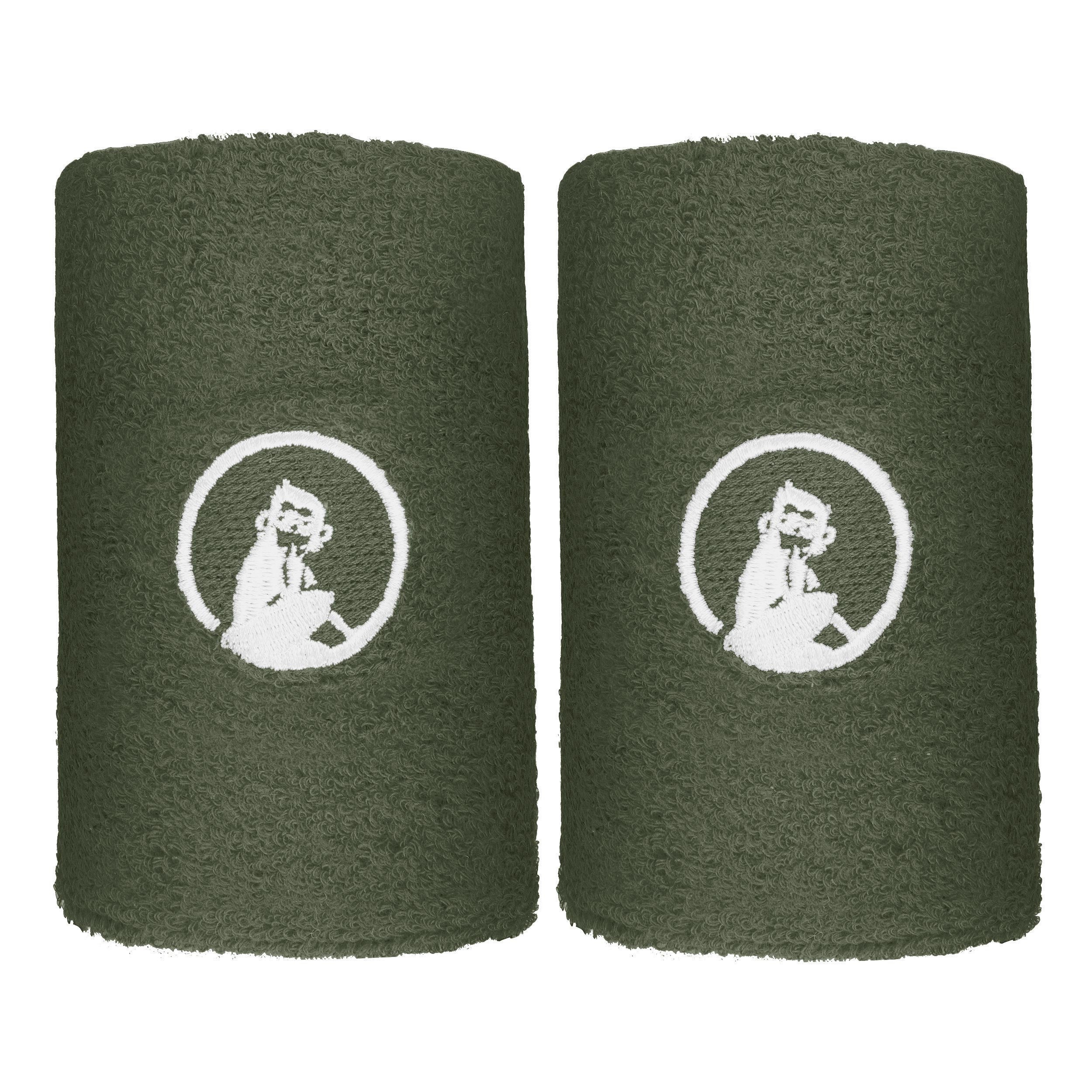 Quiet Please Memories Faded Memories Polsino anti sudore Confezione da 2 Unisex - verde scuro
