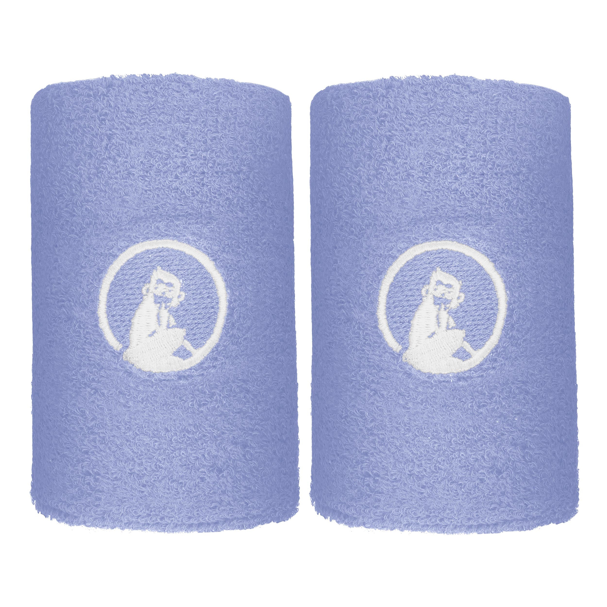 Quiet Please Glow Polsino anti sudore Confezione da 2 lungo - blu cobalto