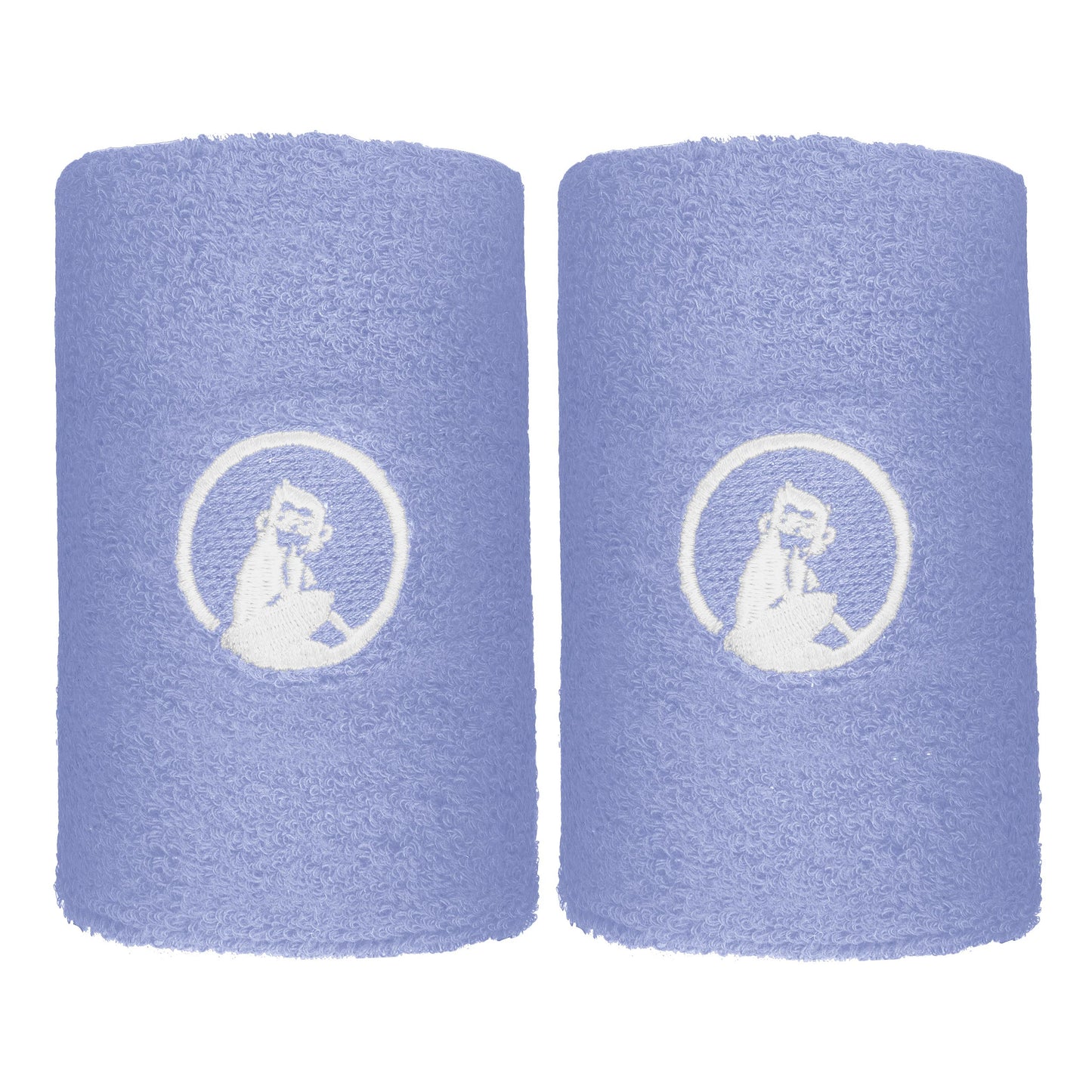 Quiet Please Glow Polsino anti sudore Confezione da 2 lungo - blu cobalto