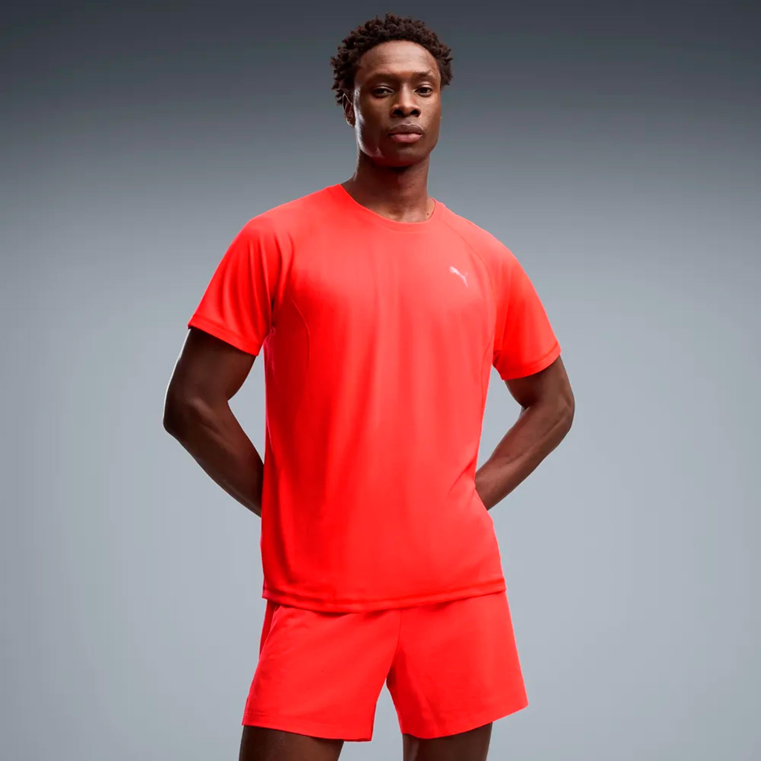 Puma Velocity  Camicia da corsa Uomini - rosso
