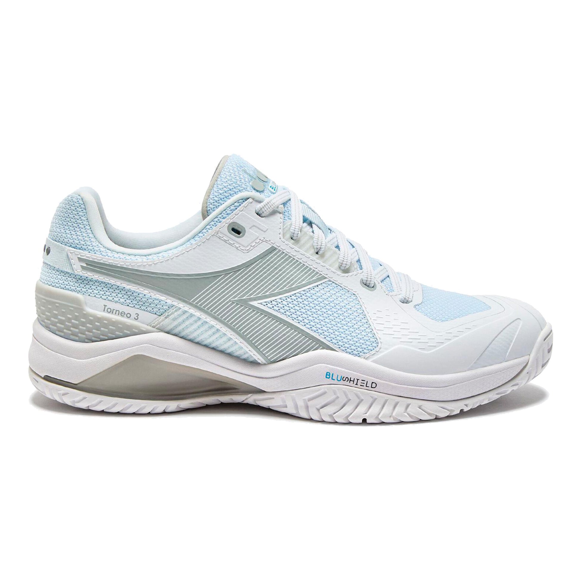 Diadora Blushield Torneo 3 Scarpa per tutte le superfici Donna - bianco, argento
