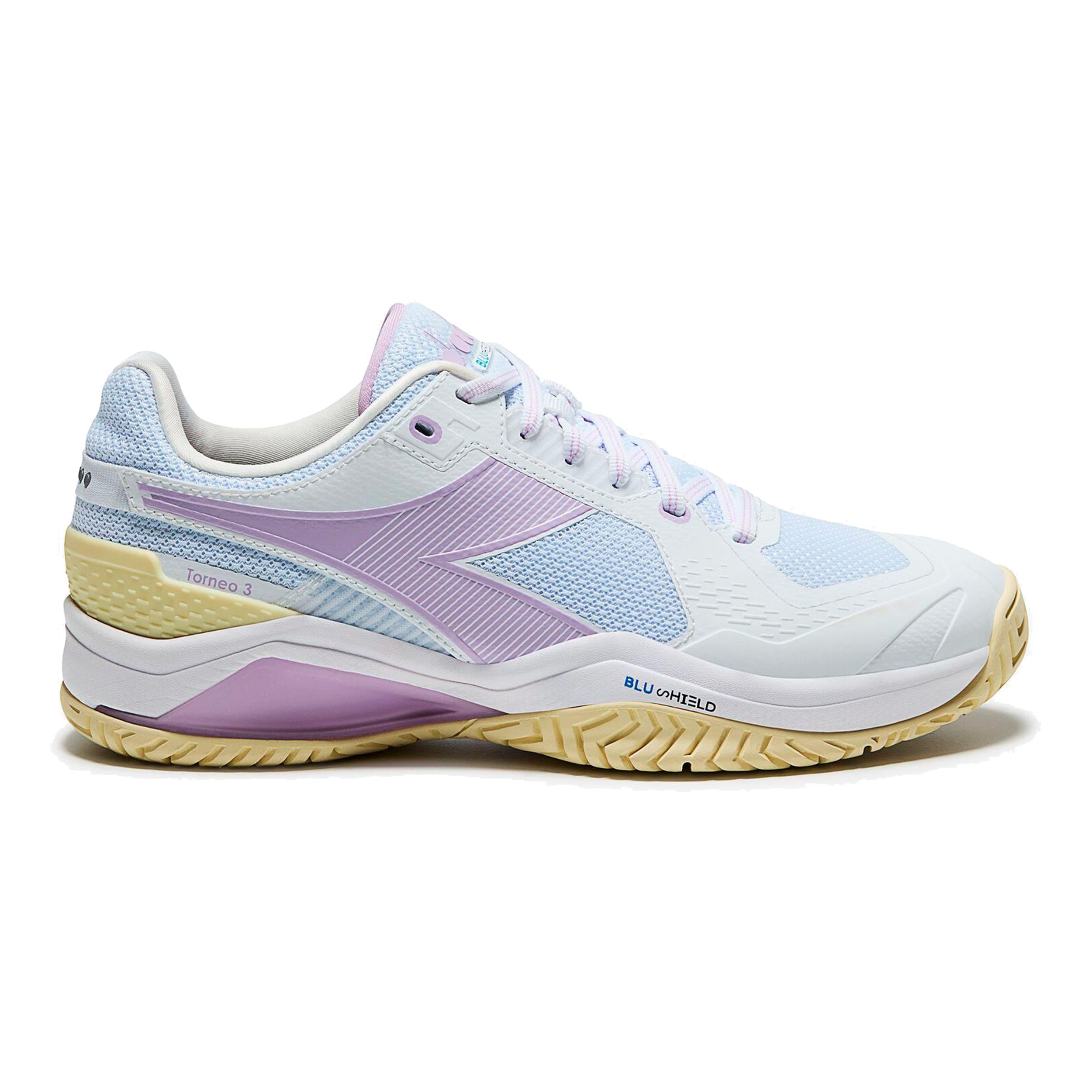 Diadora Blushield Torneo 3 Scarpa per tutte le superfici Donna - bianco, lilla