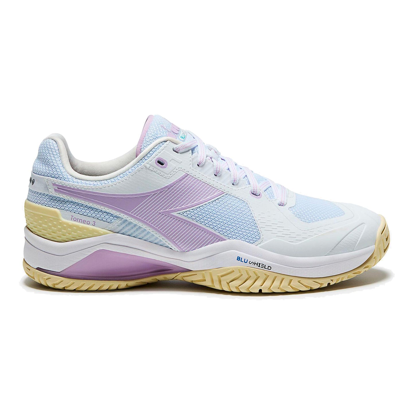 Diadora Blushield Torneo 3 Scarpa per tutte le superfici Donna - bianco, lilla