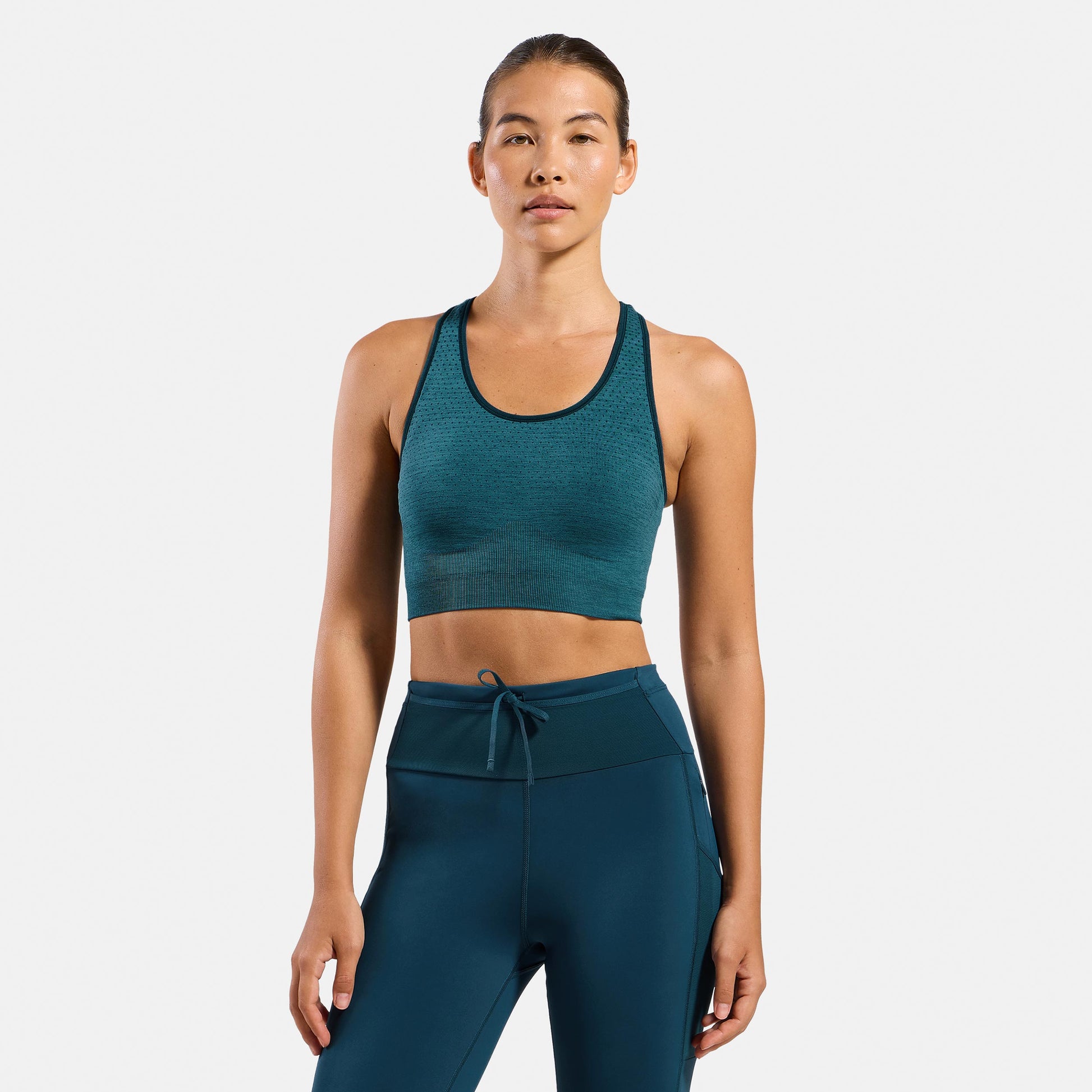 Odlo Seamless Medium Padded Sport  Reggiseni sportivi Donna - color petrolio