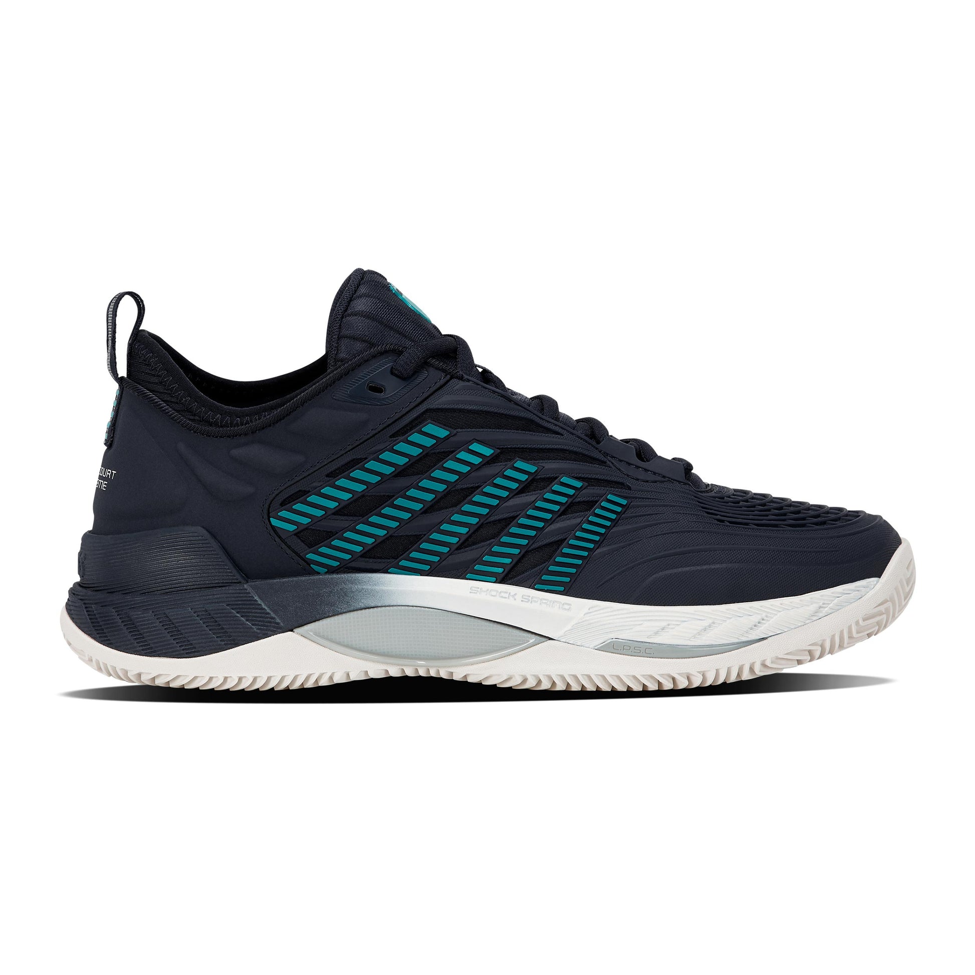 K-Swiss Hypercourt Supreme 2 Scarpa per terra rossa Uomini - nero, turchese