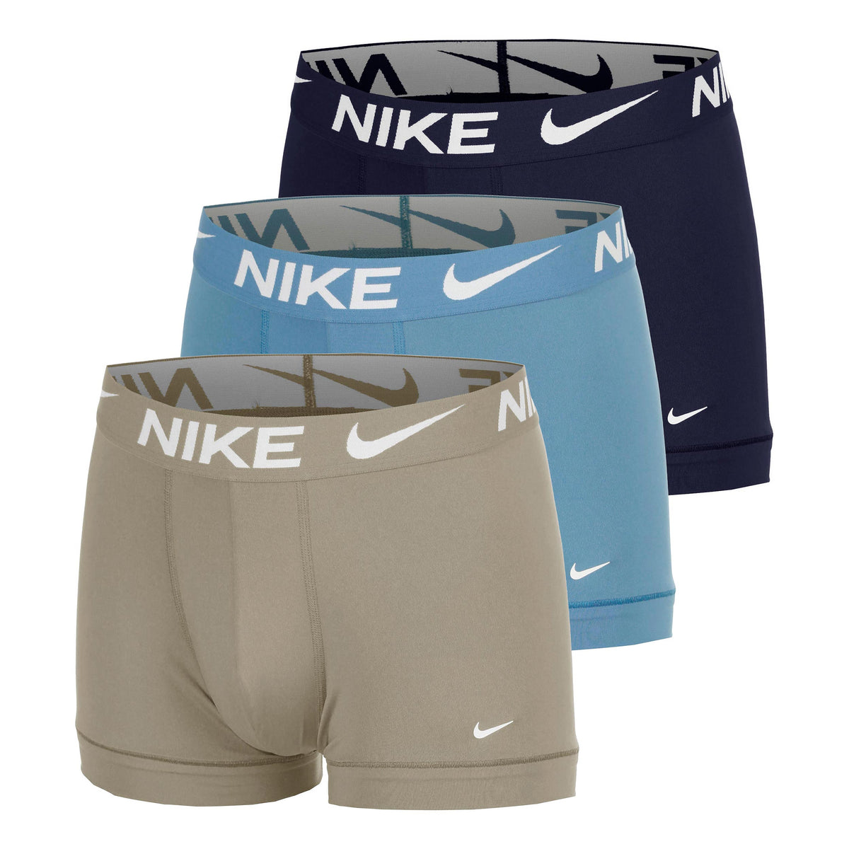 Nike Dri-Fit Essential Micro Trunk Boxer Confezione da 3 Uomini - beige, multicolore