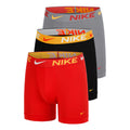 Essential Micro Boxer - Confezione da 3 Uomini-rosso, grigio