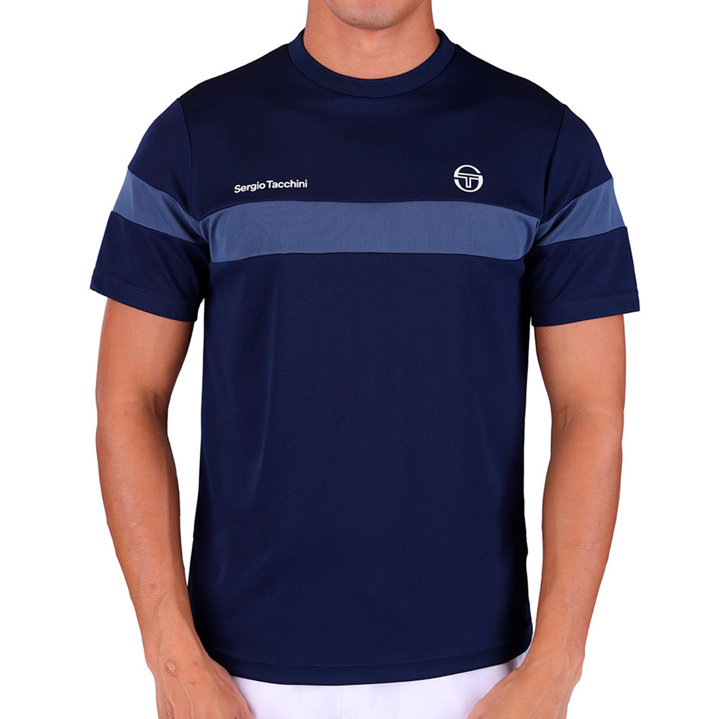 Sergio Tacchini Leone PL Maglietta Uomini - blu scuro, grigio-blu