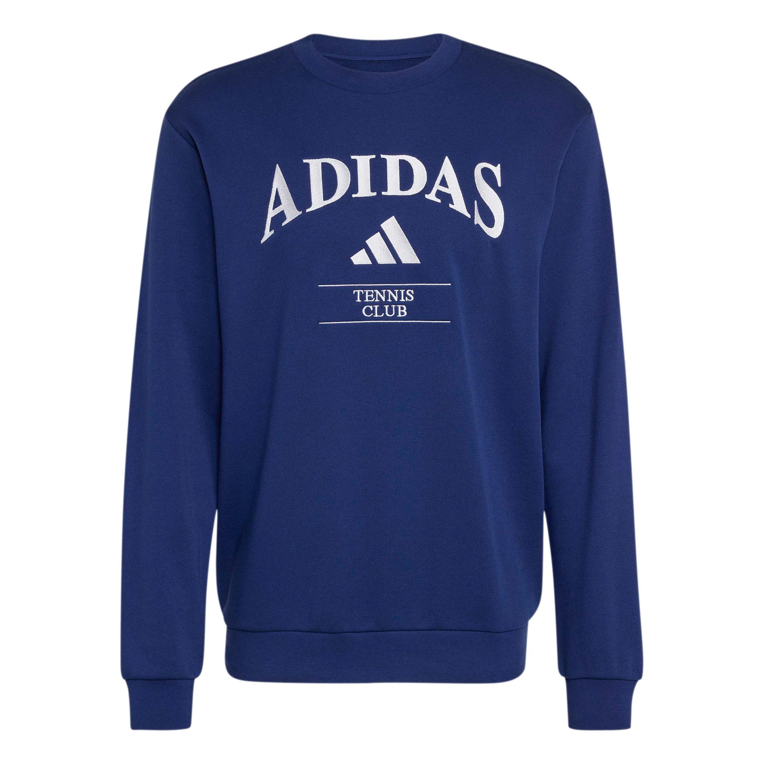 adidas Heritage Graphik Felpa Uomini - blu scuro, bianco