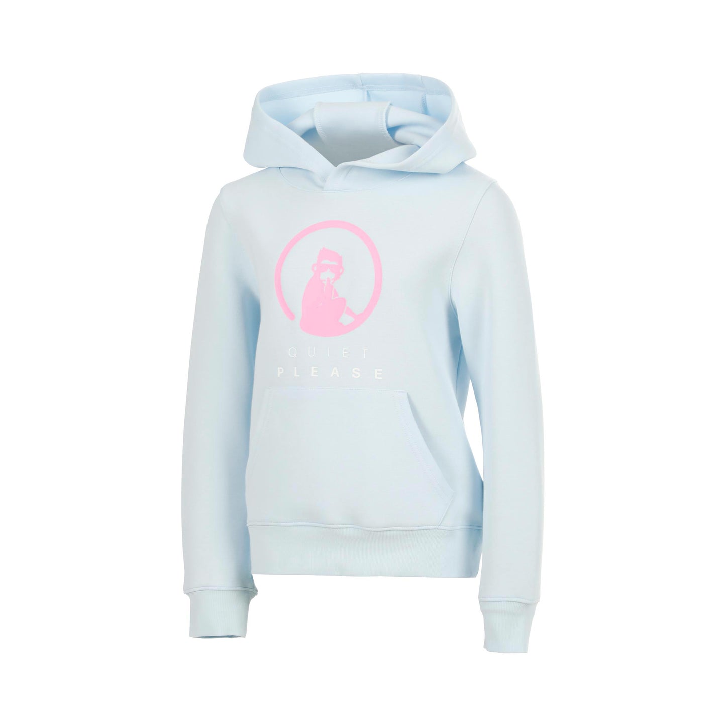 Quiet Please Memories Baseline Logo Felpa con cappuccio Ragazze - blu chiaro