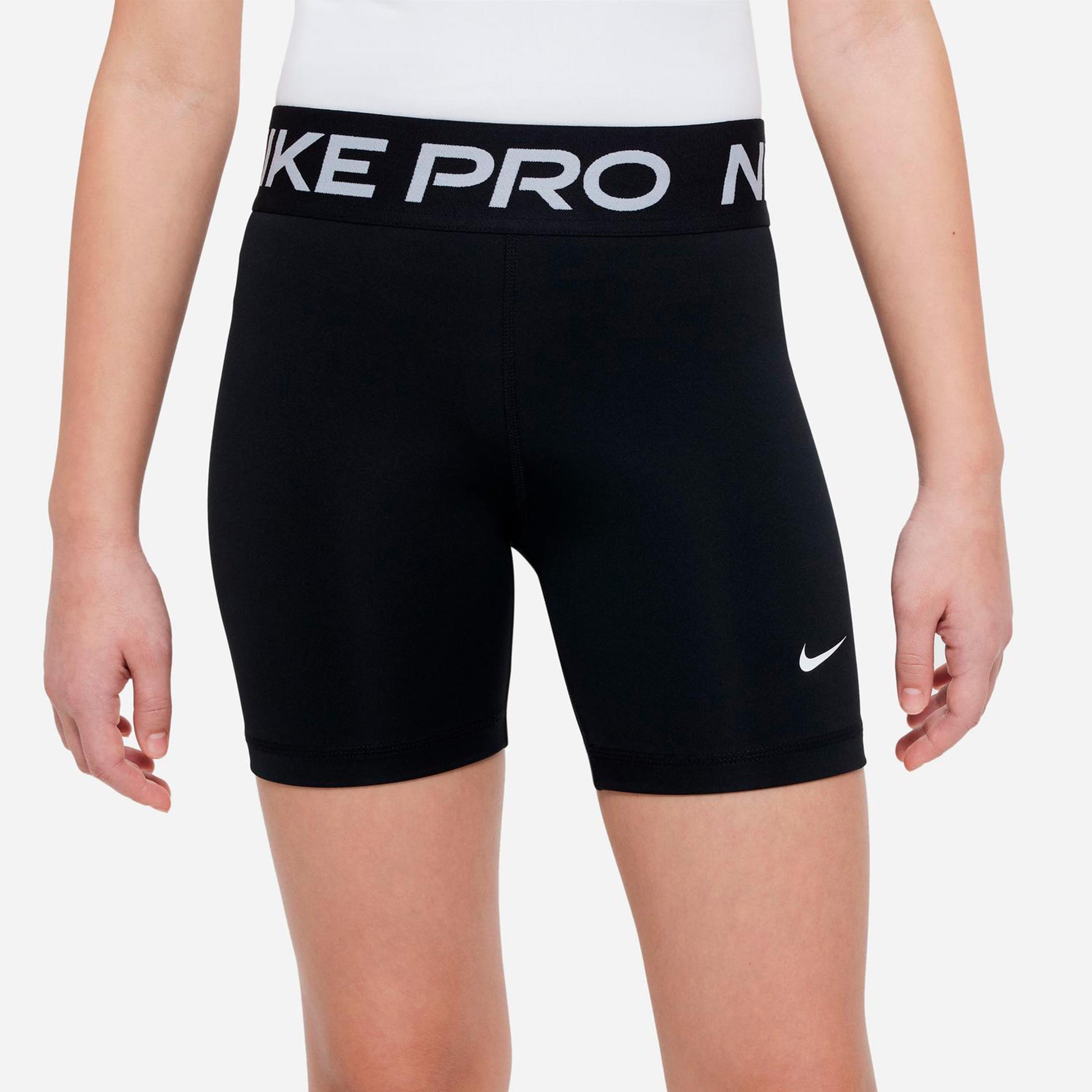 Nike Dri-Fit Pro 5in Pantaloncino attillato Ragazze - nero, bianco