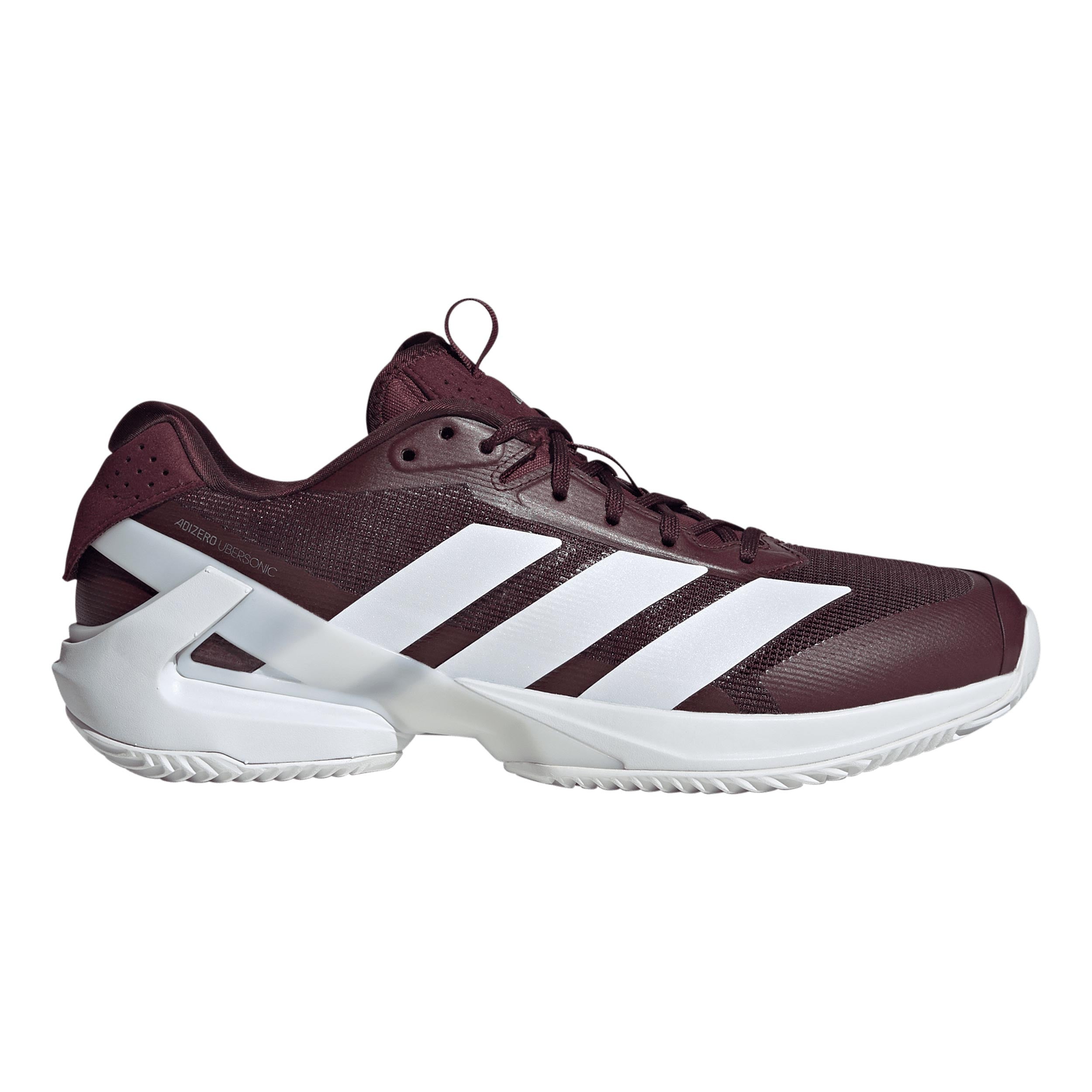 adidas adizero Ubersonic 5 Scarpa per terra rossa Uomini - vino rosso, argento