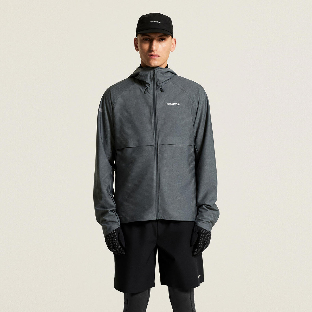 Craft Pro Hydro Giacca da corsa Uomini - antracite, grigio