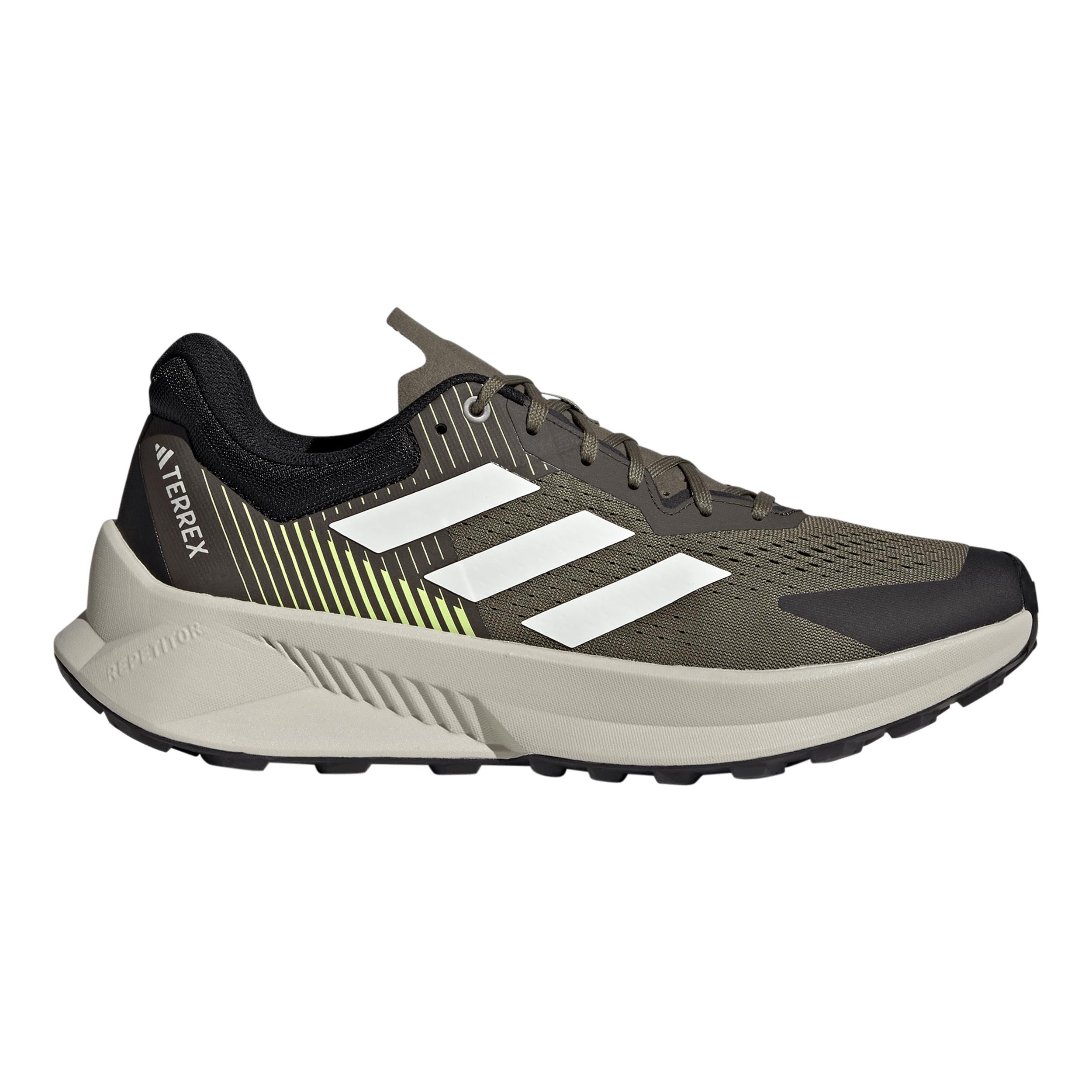 adidas Terrex Soulstride Flow Scarpa da trail Uomini - oliva, bianco