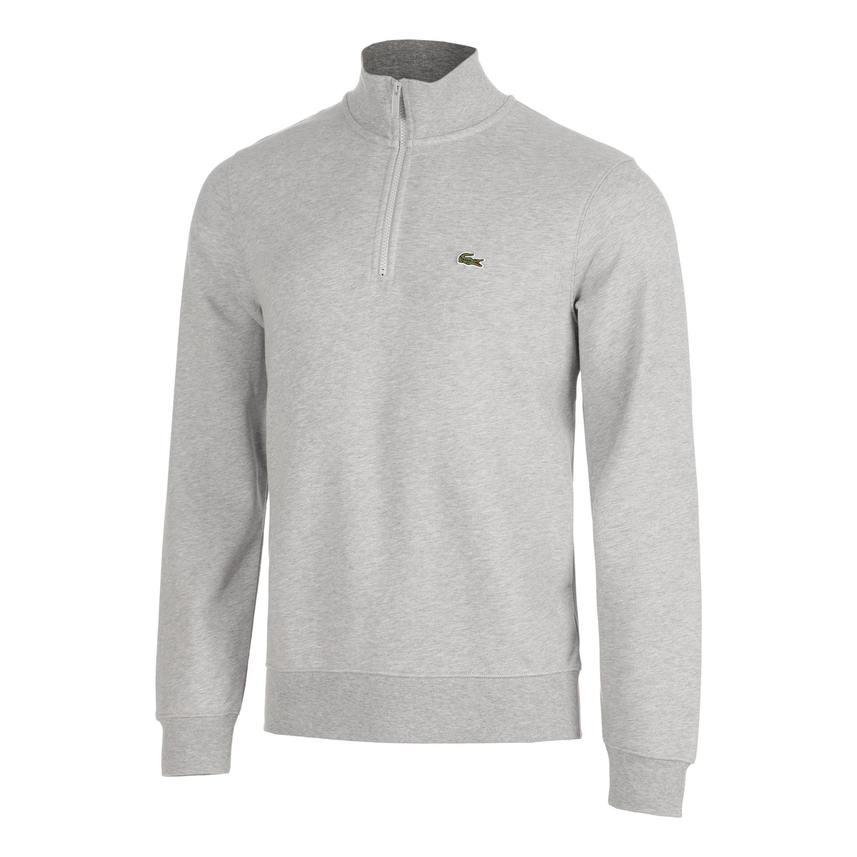 Lacoste High Neck Felpa Uomini - grigio chiaro