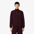 High Neck Felpa Uomini - rosso scuro