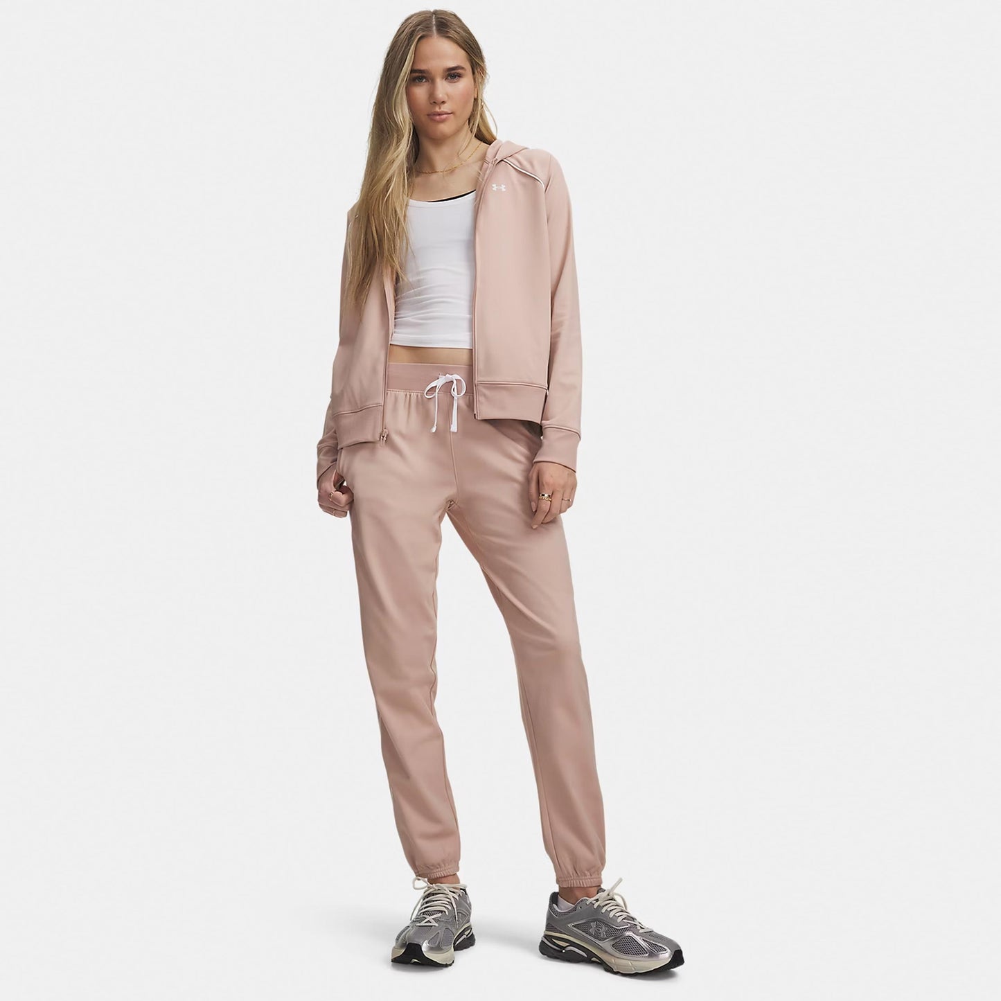 Under Armour Rival Tricot Tuta da allenamento Donna - rosa, bianco