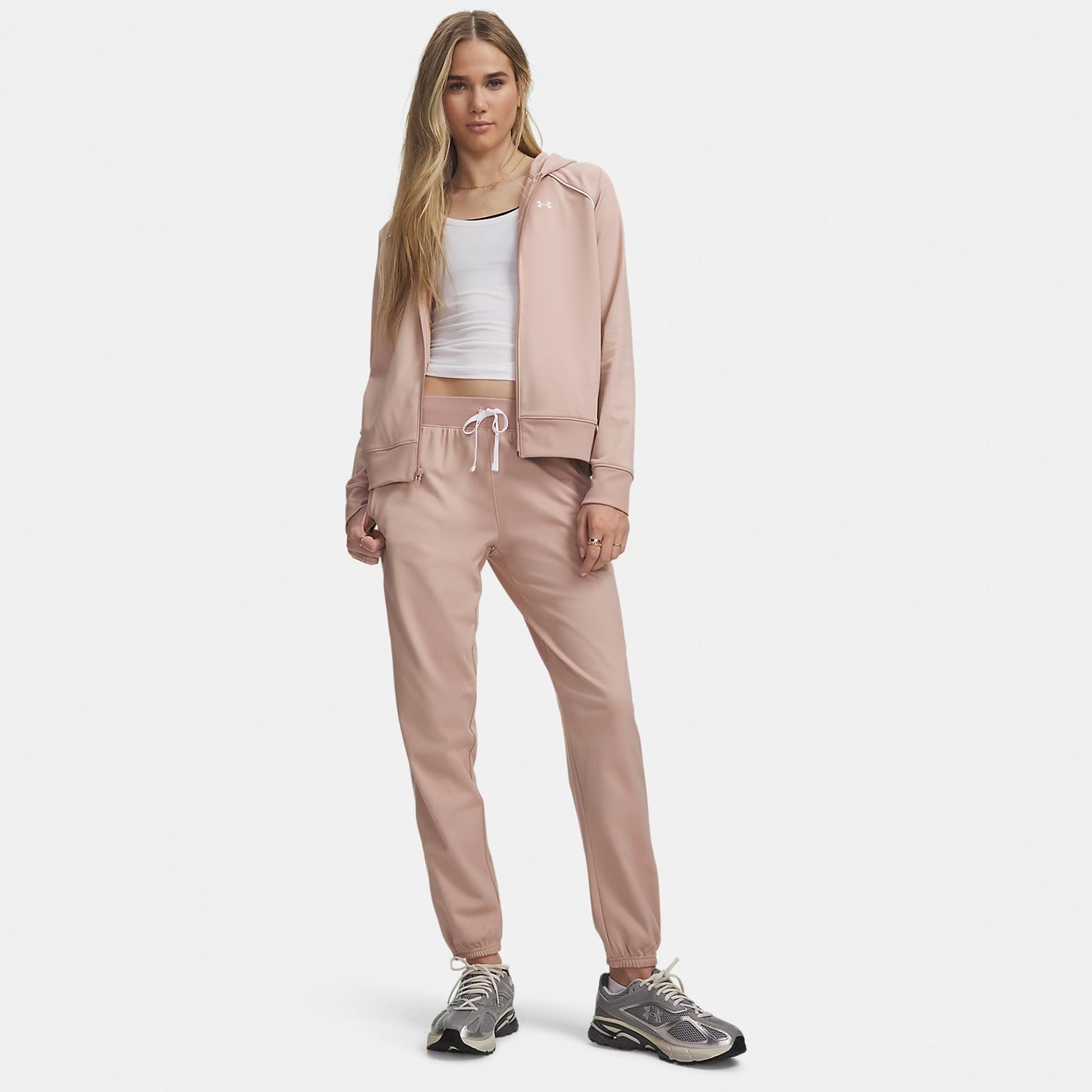 Under Armour Rival Tricot Tuta da allenamento Donna - rosa, bianco