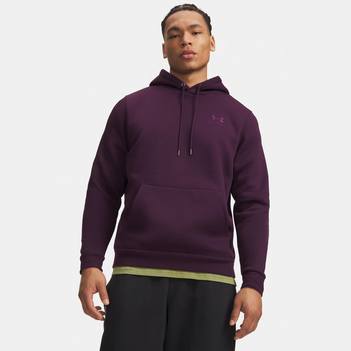 Under Armour Essential Felpa con cappuccio Uomini - lilla, violett