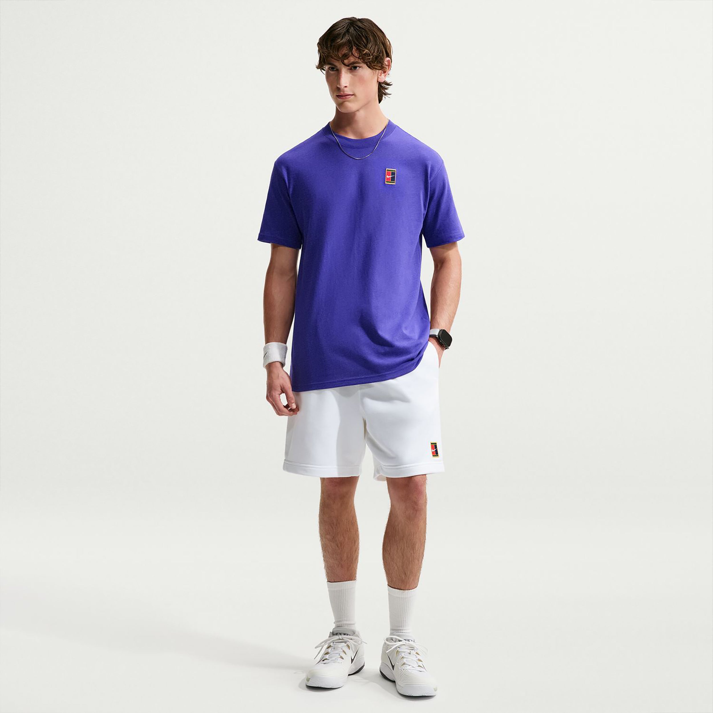 Nike Court Heritage  M90 Oc Maglietta Uomini - blu notte