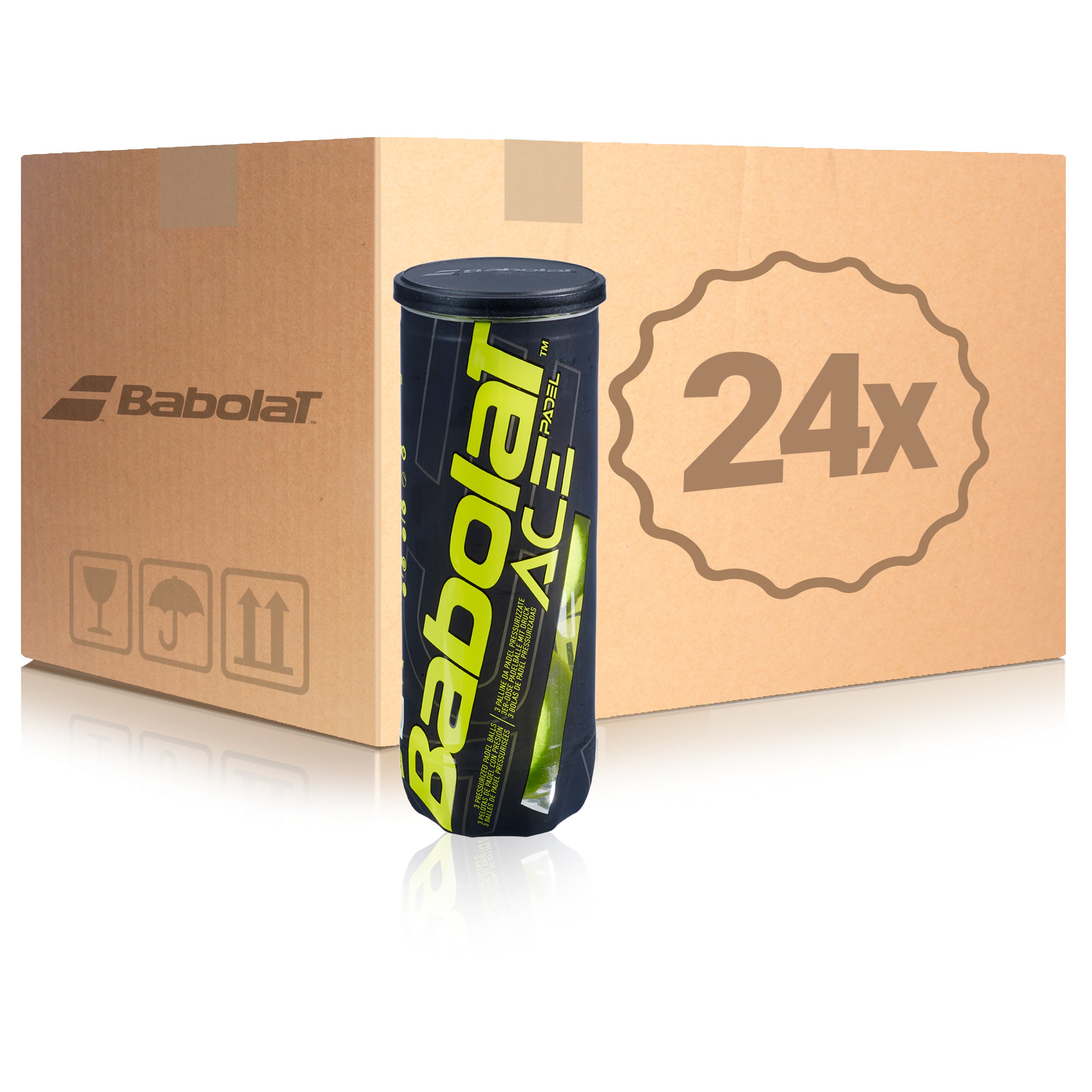 Babolat 24 tubi da 3 Ace Padel X3  Nel cartone