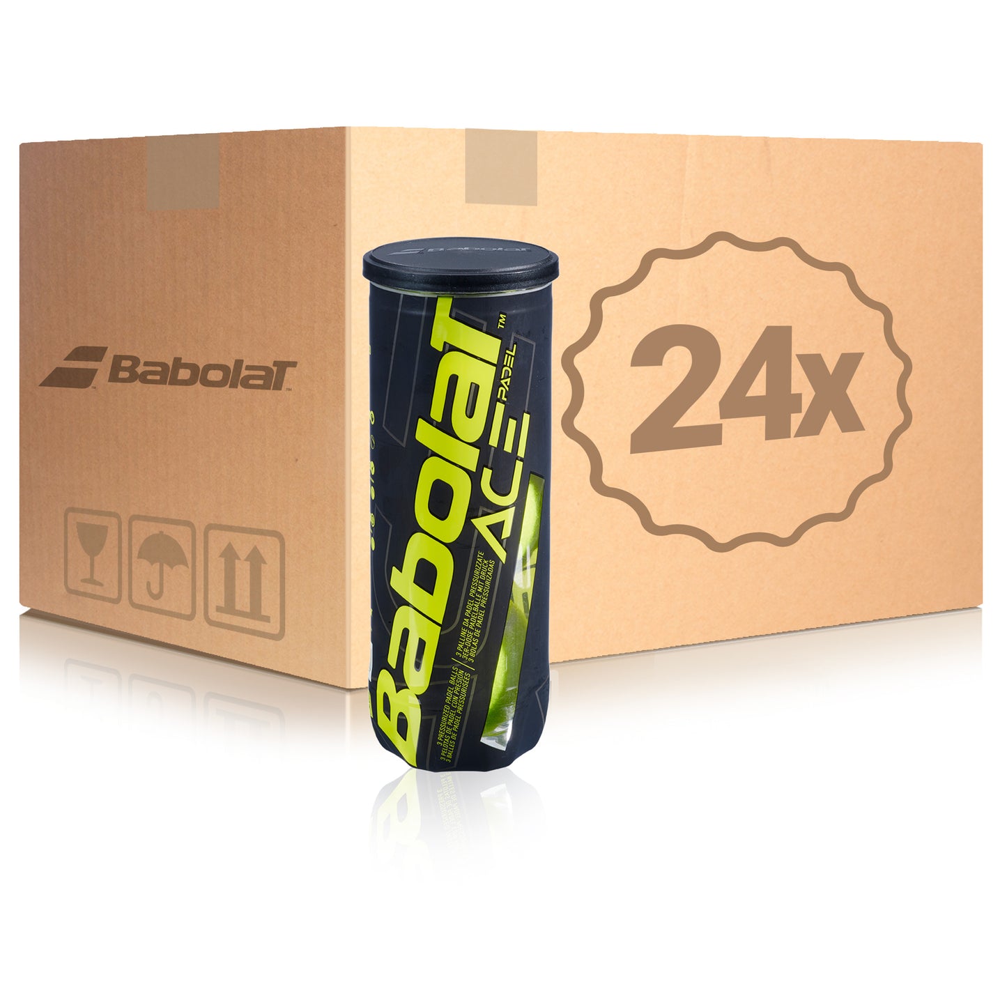 Babolat 24 tubi da 3 Ace Padel X3  Nel cartone