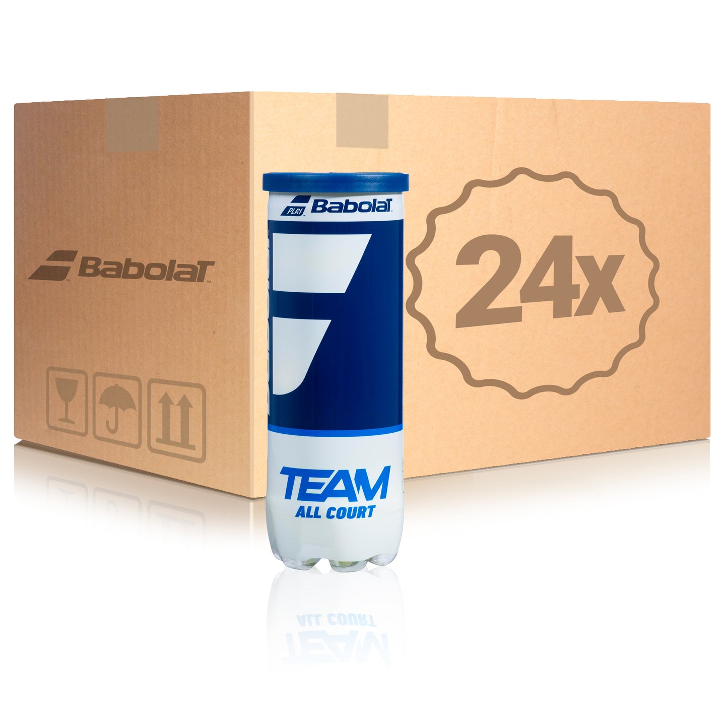 Babolat 24 tubi da 3 Team All Court Nel cartone