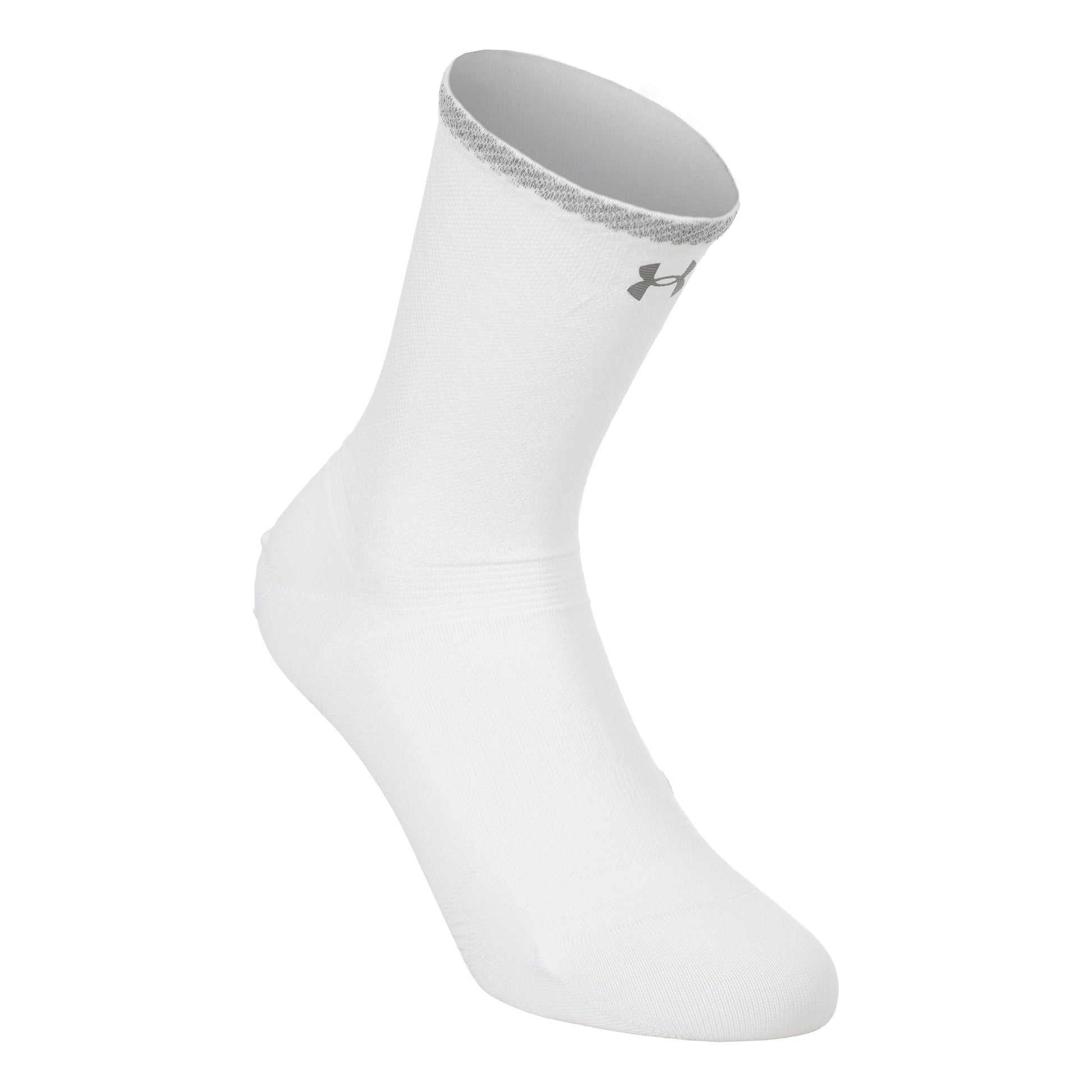 Under Armour Velociti Lite Crew  Calze da corsa Unisex-bianco, bianco