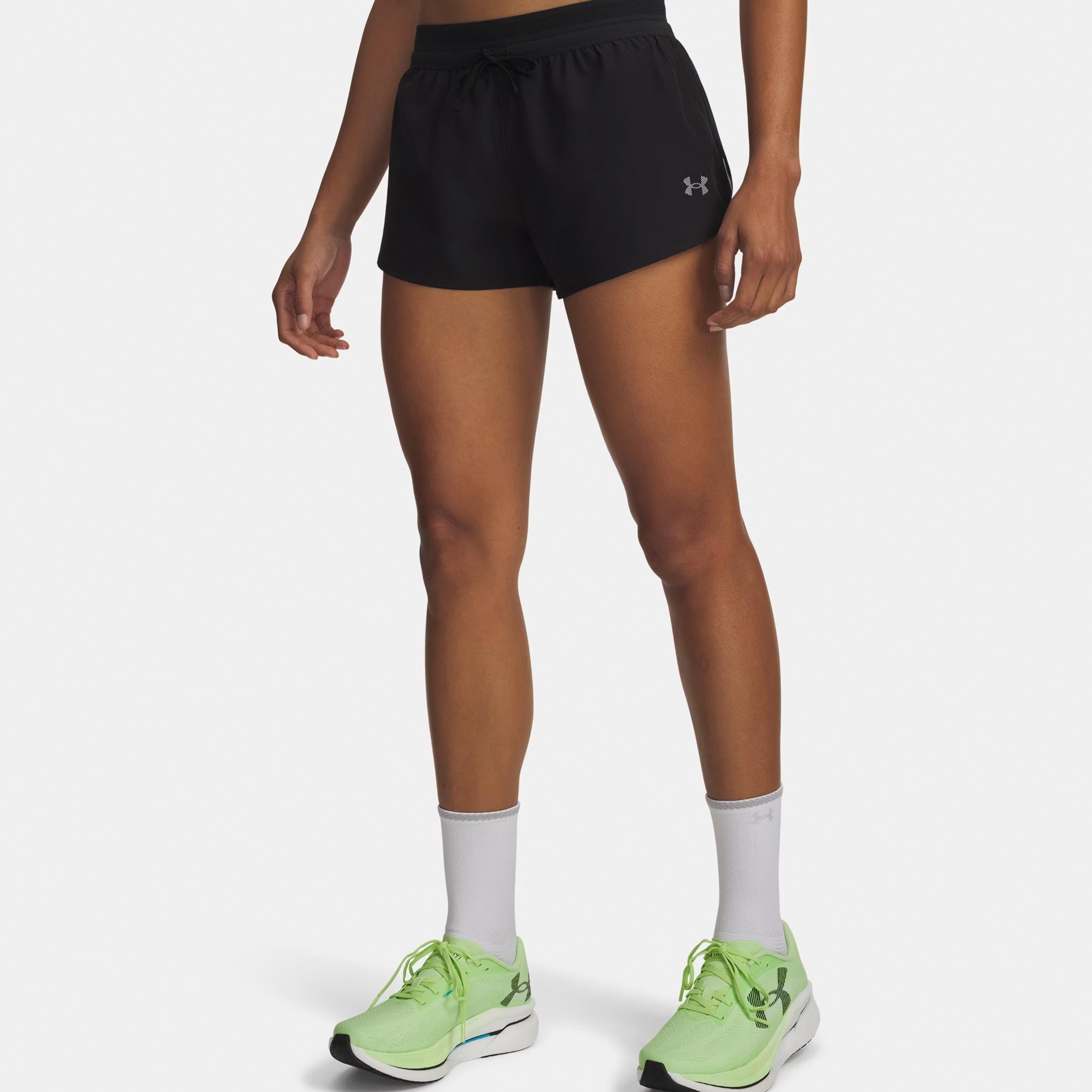 Under Armour Velociti Pro Vent s Pantaloncini da corsa Donna-nero, argento