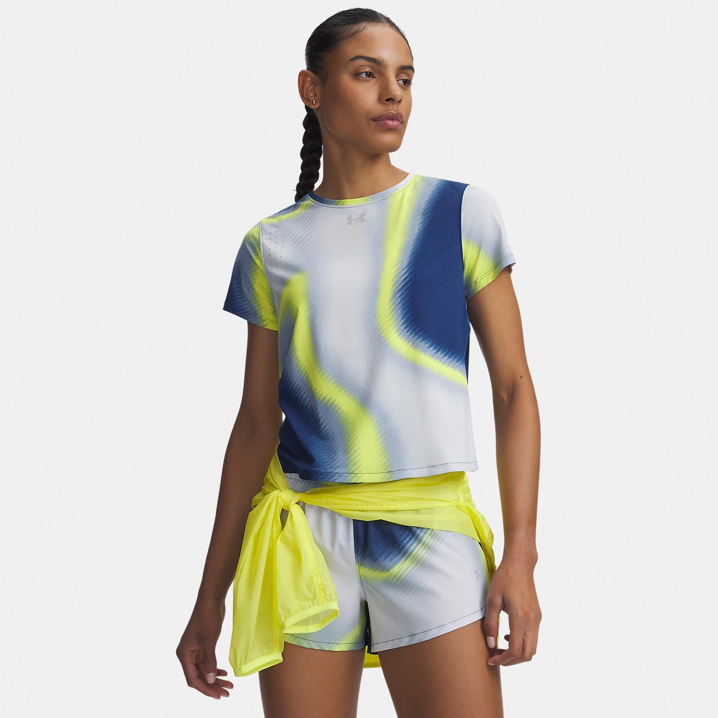 Under Armour Velociti Pro Print  Camicia da corsa Donna - blu, multicolore